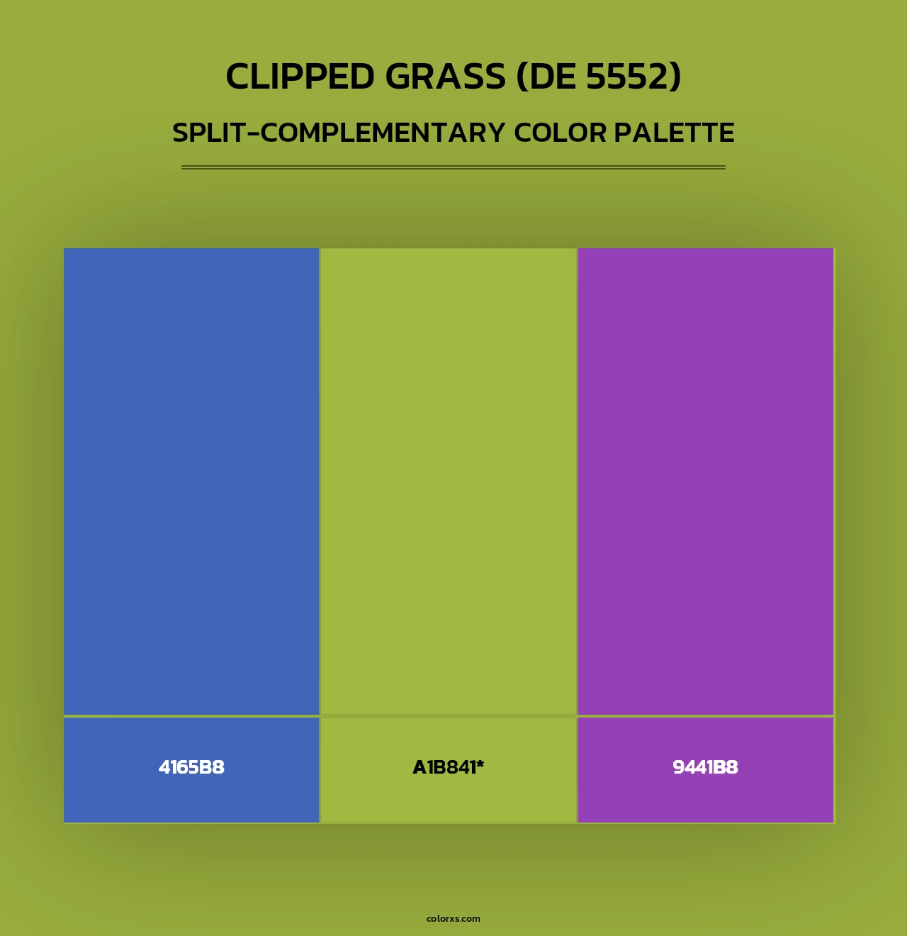 Clipped Grass (DE 5552) - Split-Complementary Color Palette