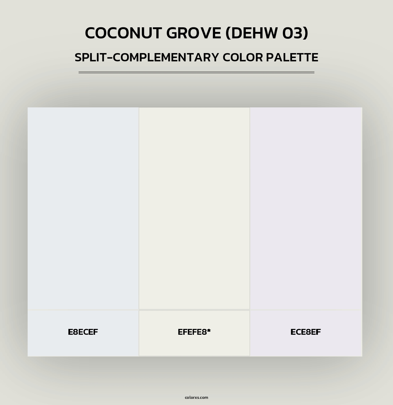 Coconut Grove (DEHW 03) - Split-Complementary Color Palette