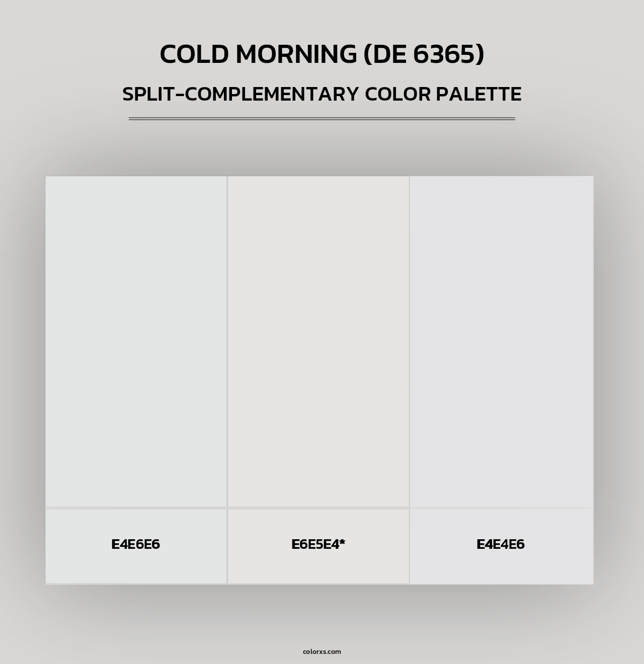 Cold Morning (DE 6365) - Split-Complementary Color Palette