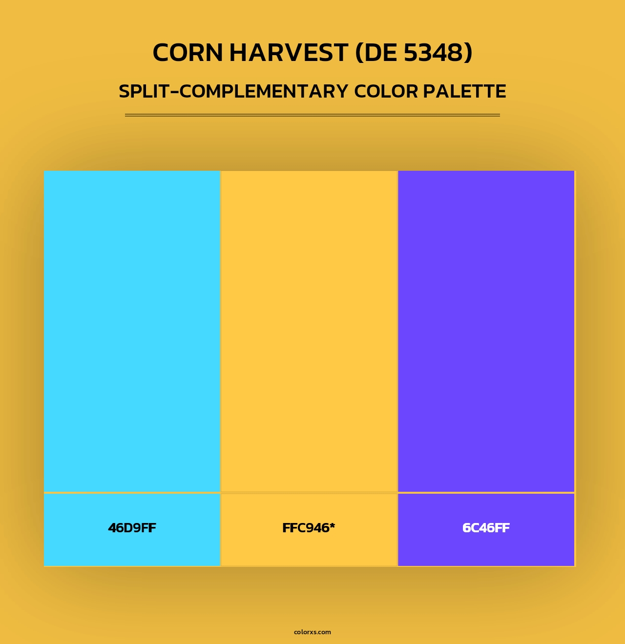 Corn Harvest (DE 5348) - Split-Complementary Color Palette