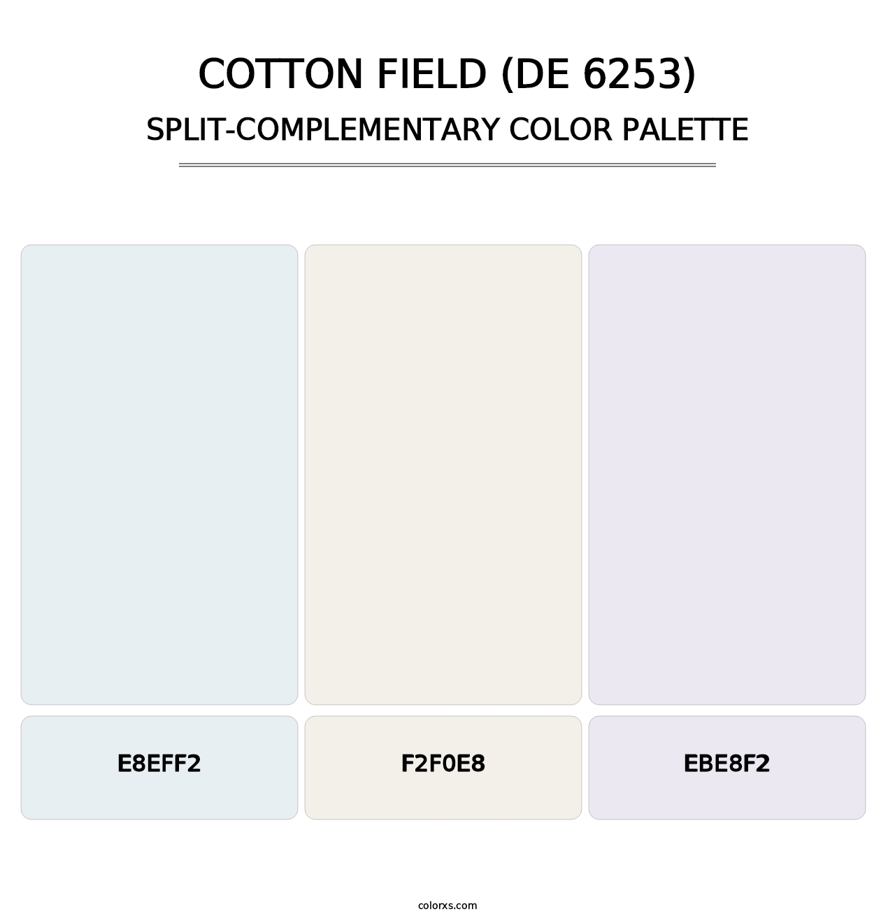 Cotton Field (DE 6253) - Split-Complementary Color Palette