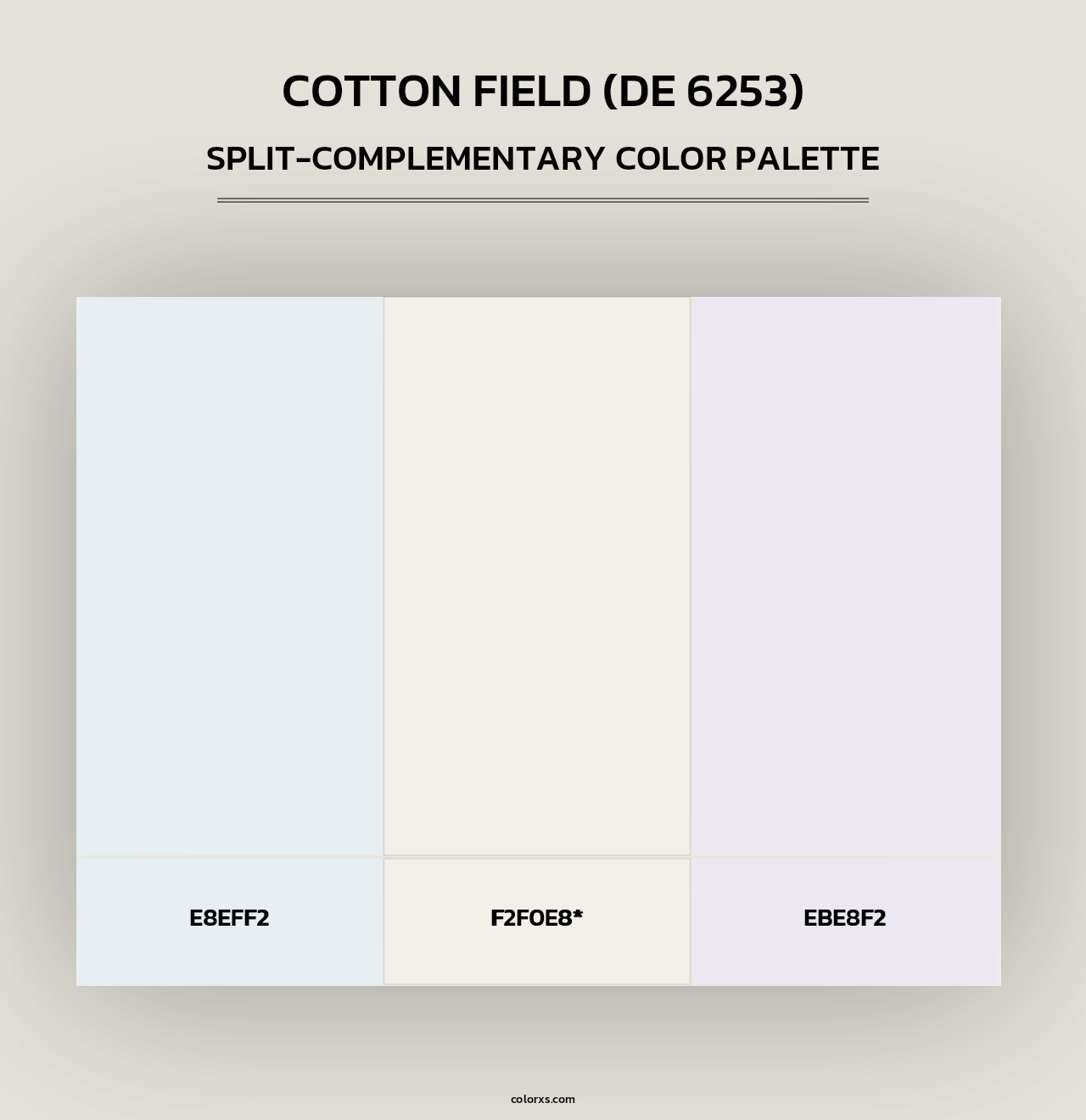 Cotton Field (DE 6253) - Split-Complementary Color Palette