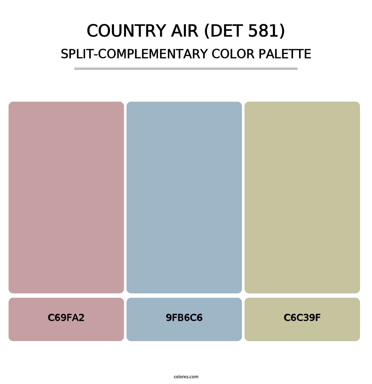 Country Air (DET 581) - Split-Complementary Color Palette