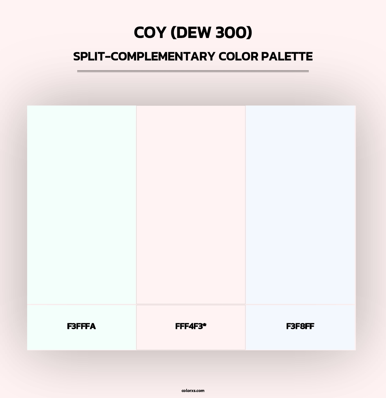 Coy (DEW 300) - Split-Complementary Color Palette