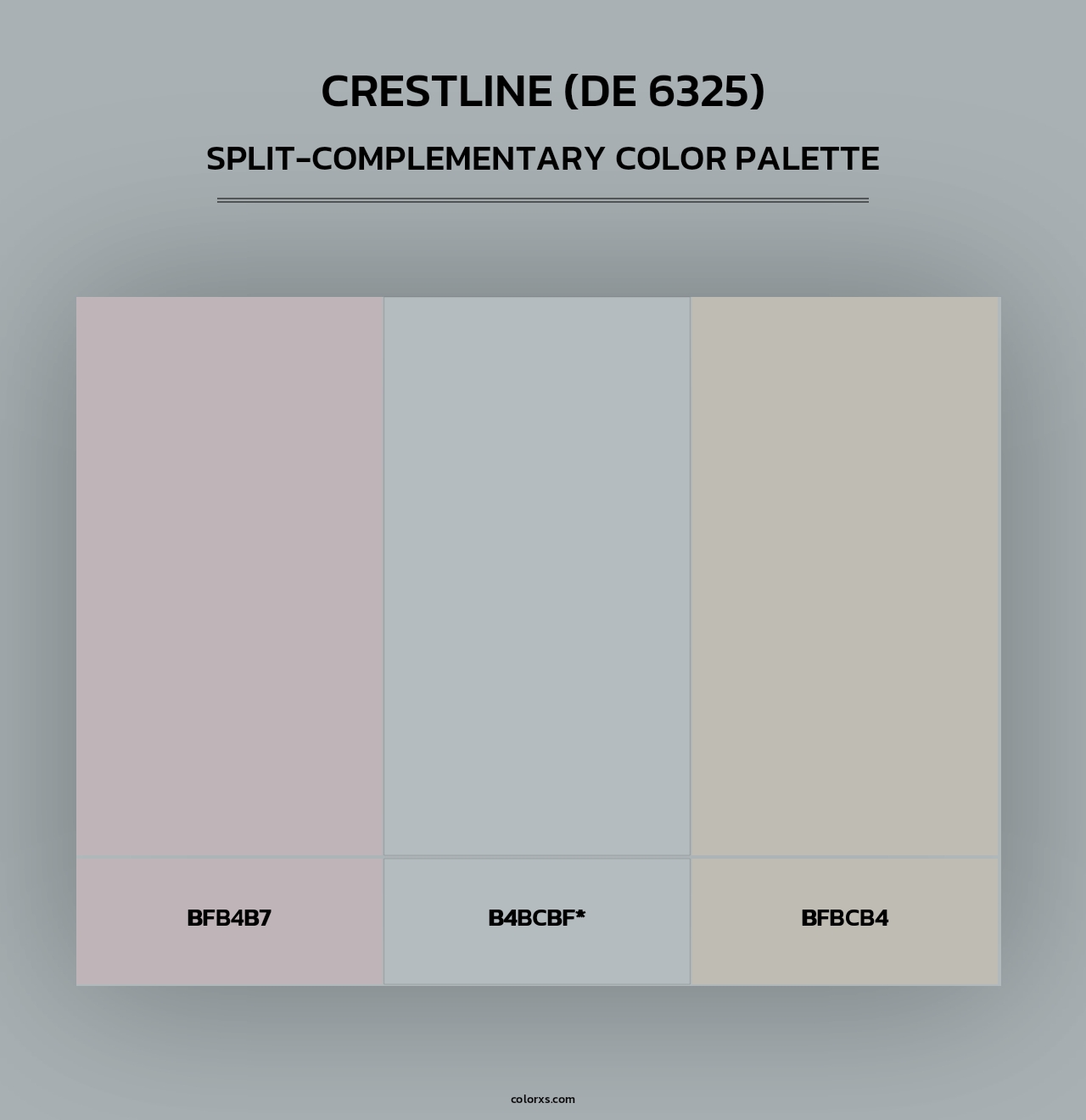 Crestline (DE 6325) - Split-Complementary Color Palette