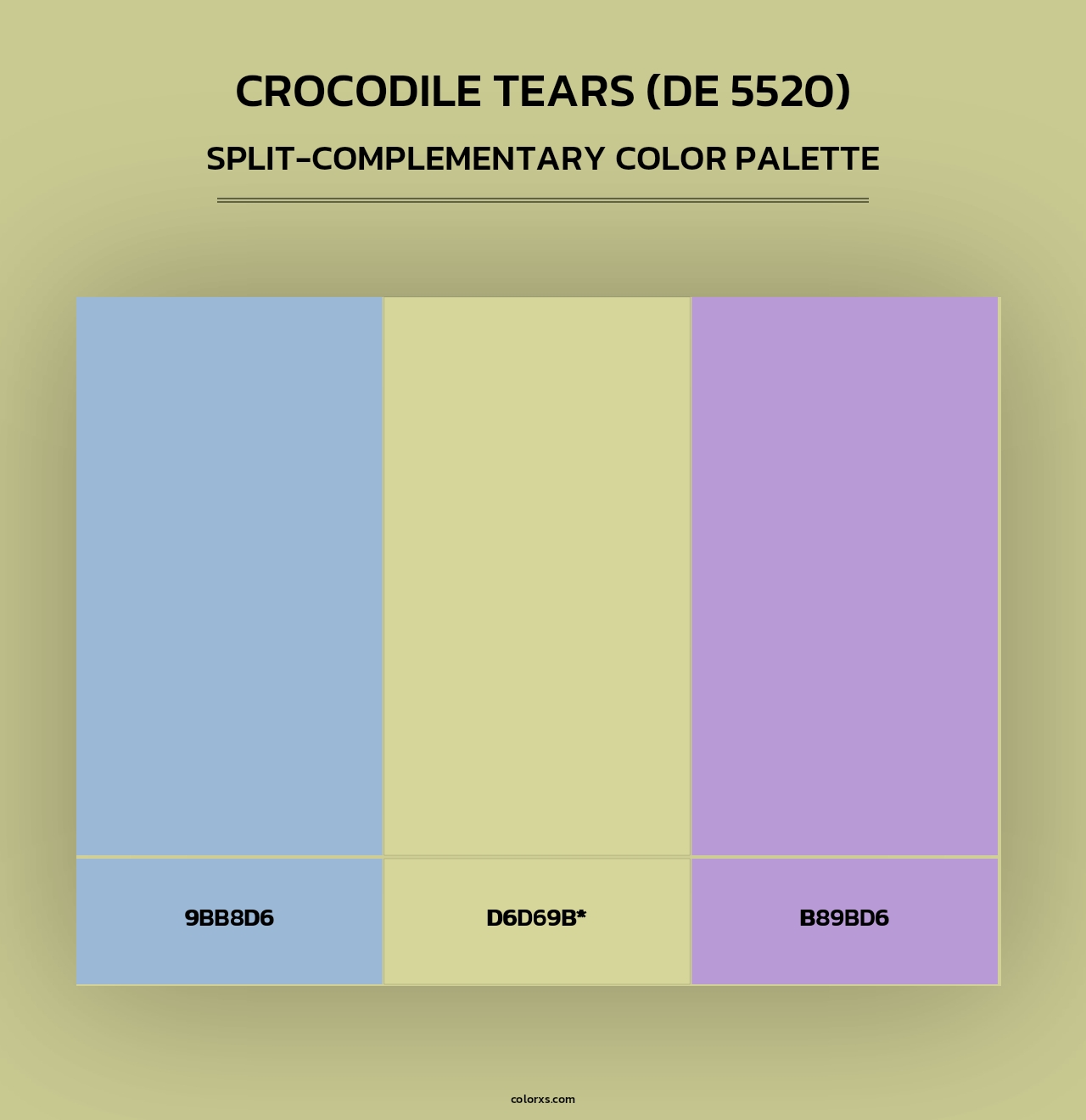 Crocodile Tears (DE 5520) - Split-Complementary Color Palette