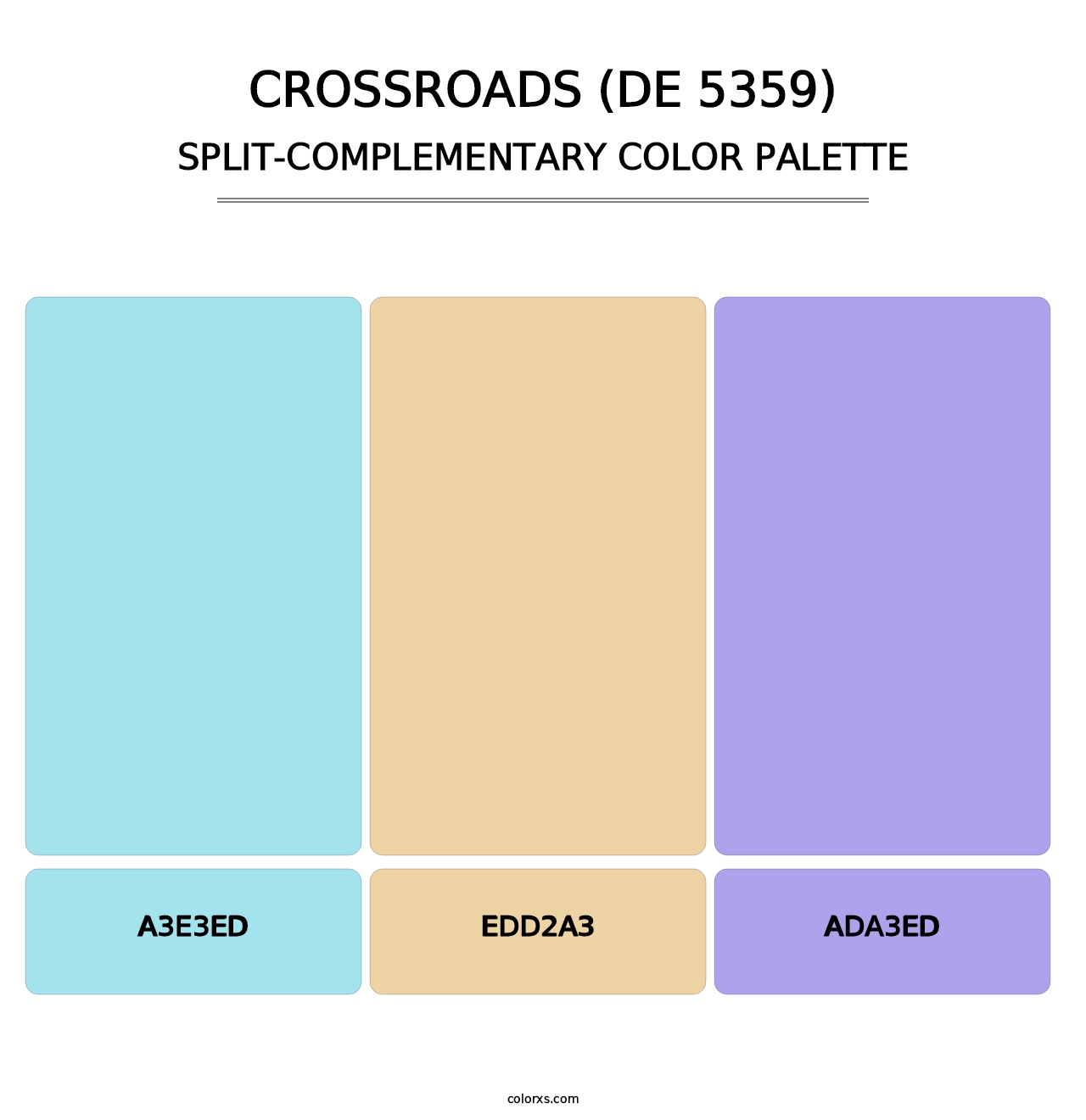 Crossroads (DE 5359) - Split-Complementary Color Palette