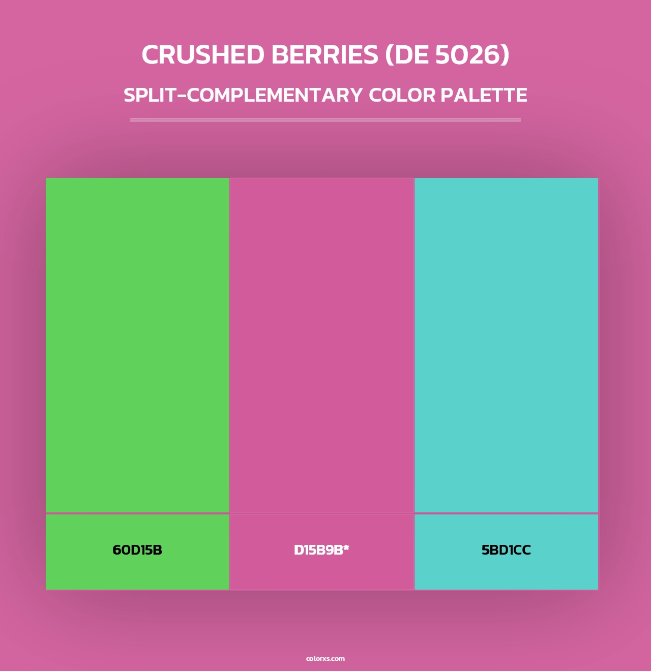 Crushed Berries (DE 5026) - Split-Complementary Color Palette