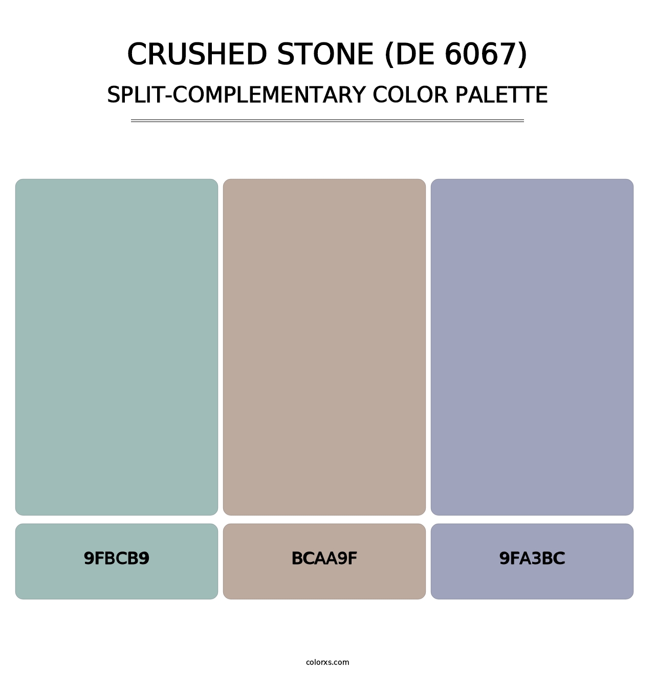 Crushed Stone (DE 6067) - Split-Complementary Color Palette