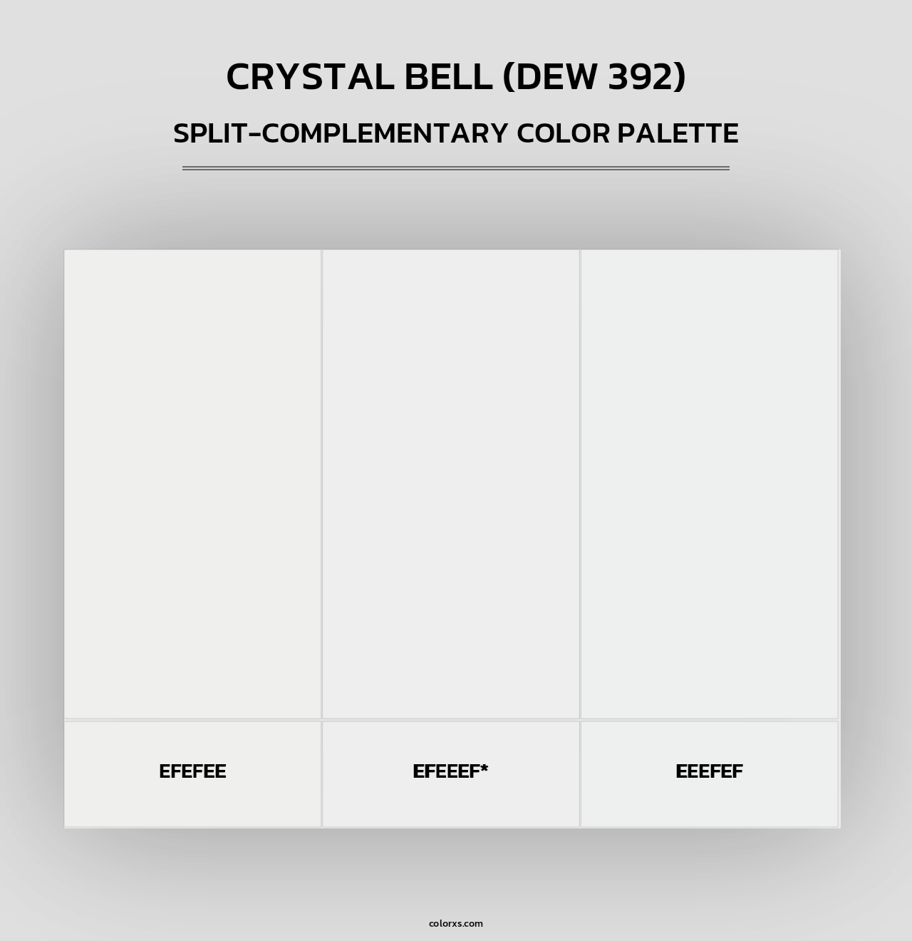 Crystal Bell (DEW 392) - Split-Complementary Color Palette