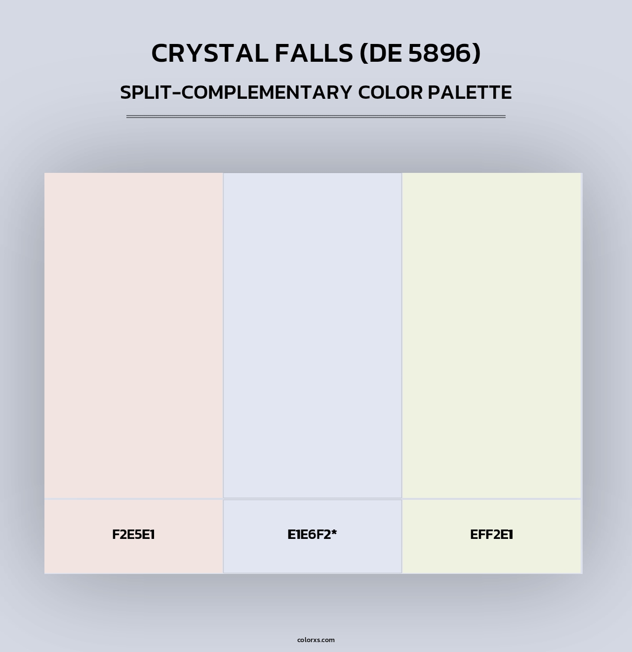 Crystal Falls (DE 5896) - Split-Complementary Color Palette