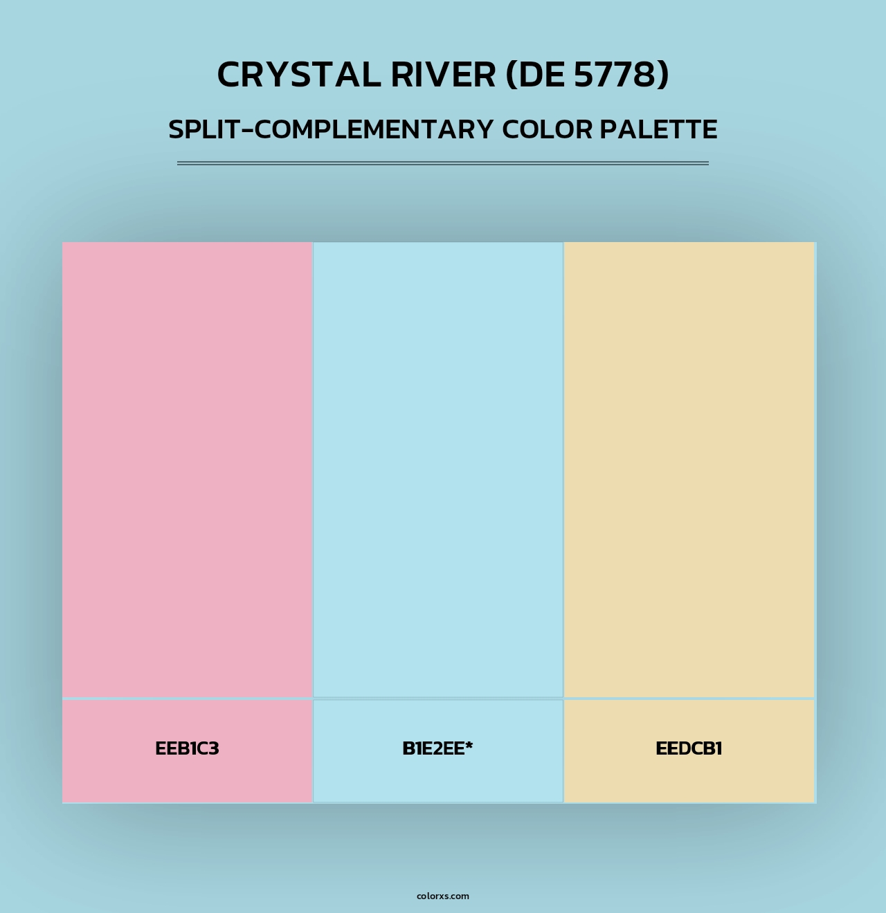 Crystal River (DE 5778) - Split-Complementary Color Palette