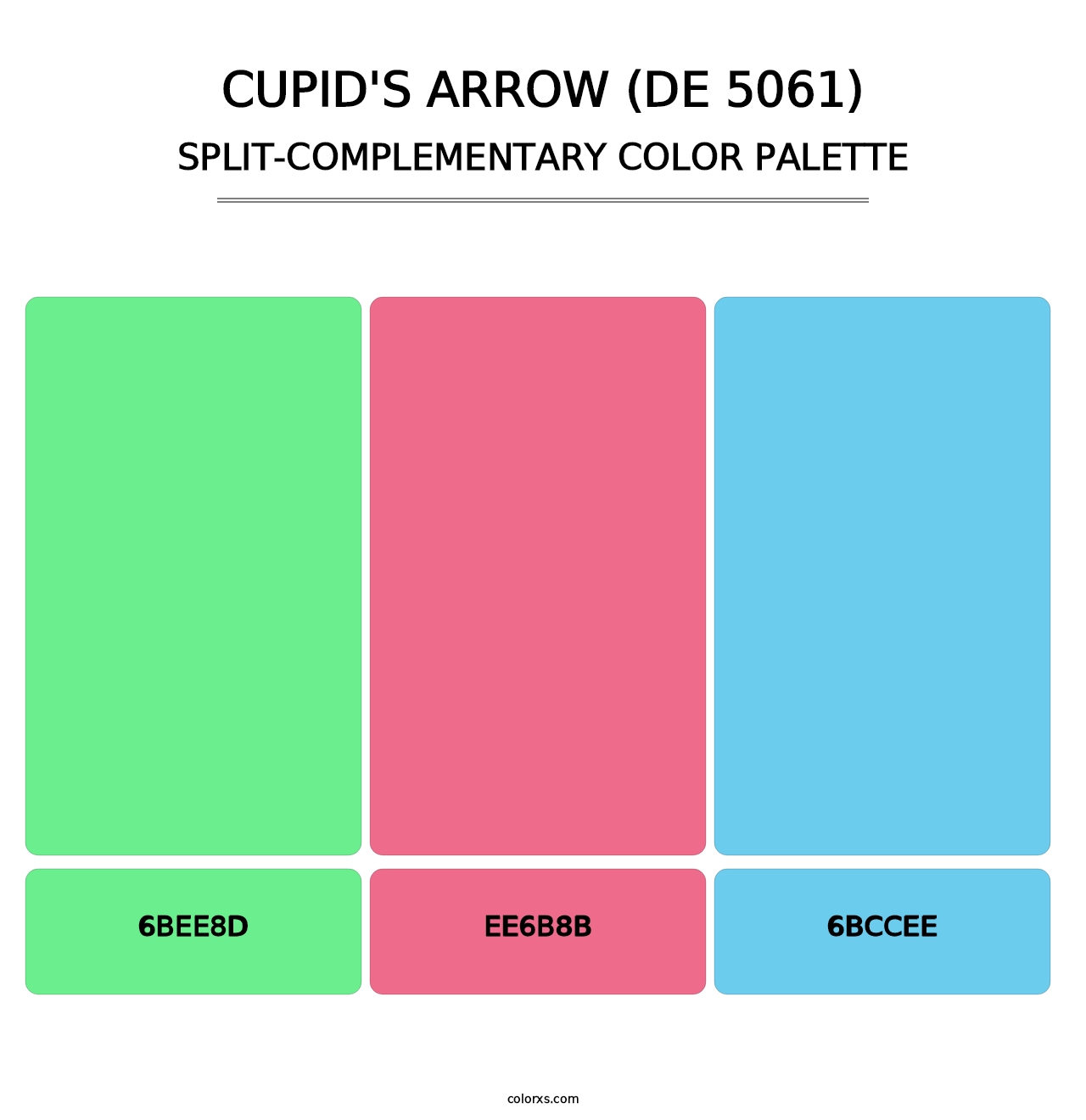 Cupid's Arrow (DE 5061) - Split-Complementary Color Palette