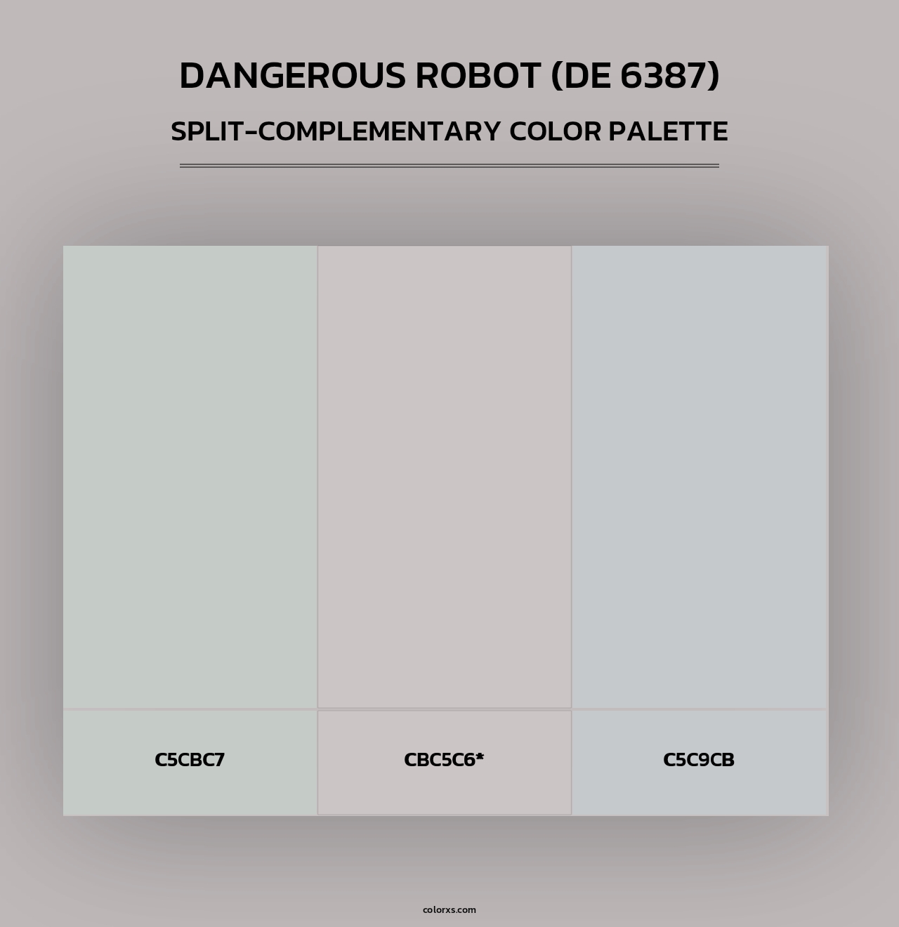 Dangerous Robot (DE 6387) - Split-Complementary Color Palette