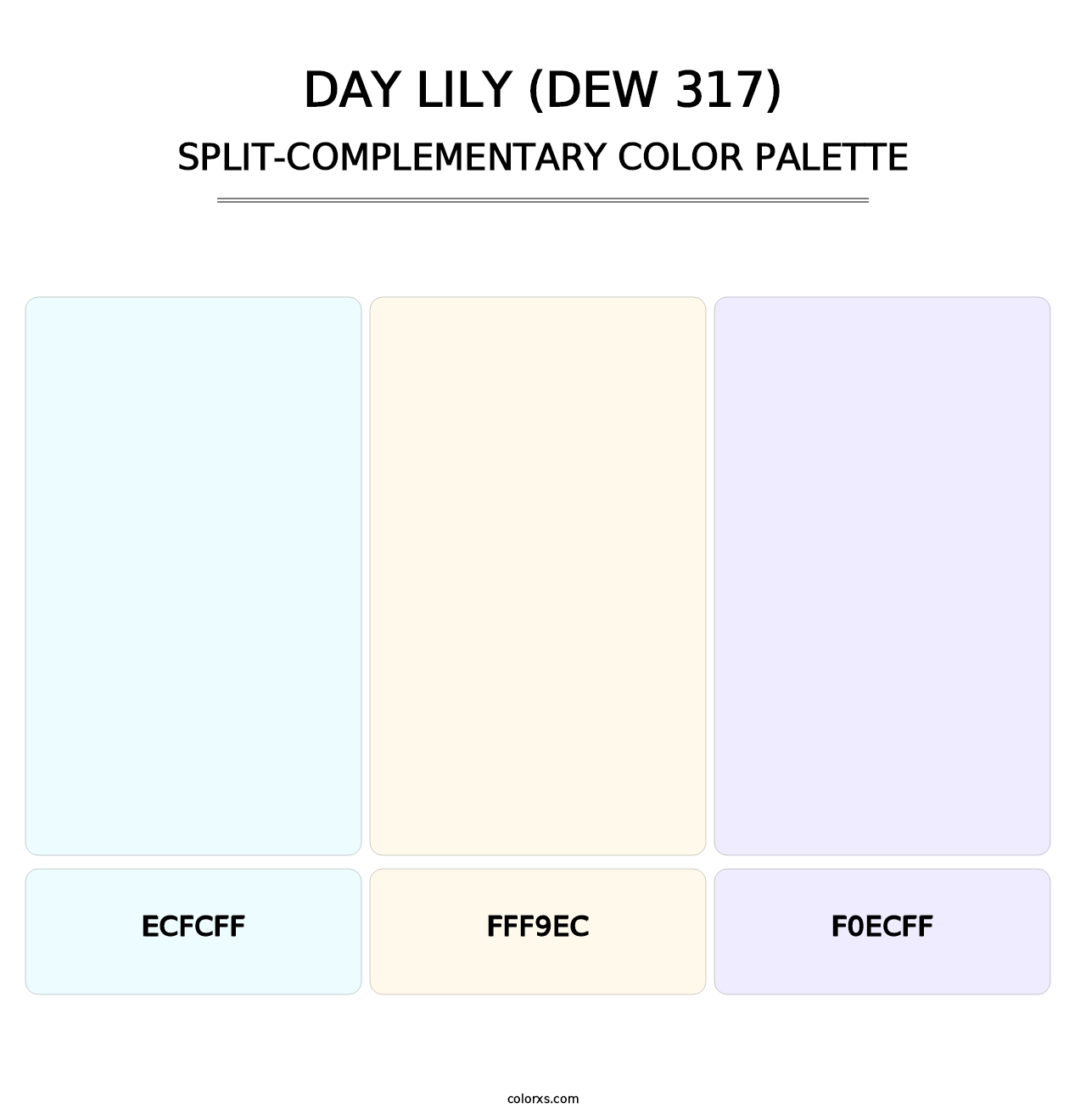 Day Lily (DEW 317) - Split-Complementary Color Palette