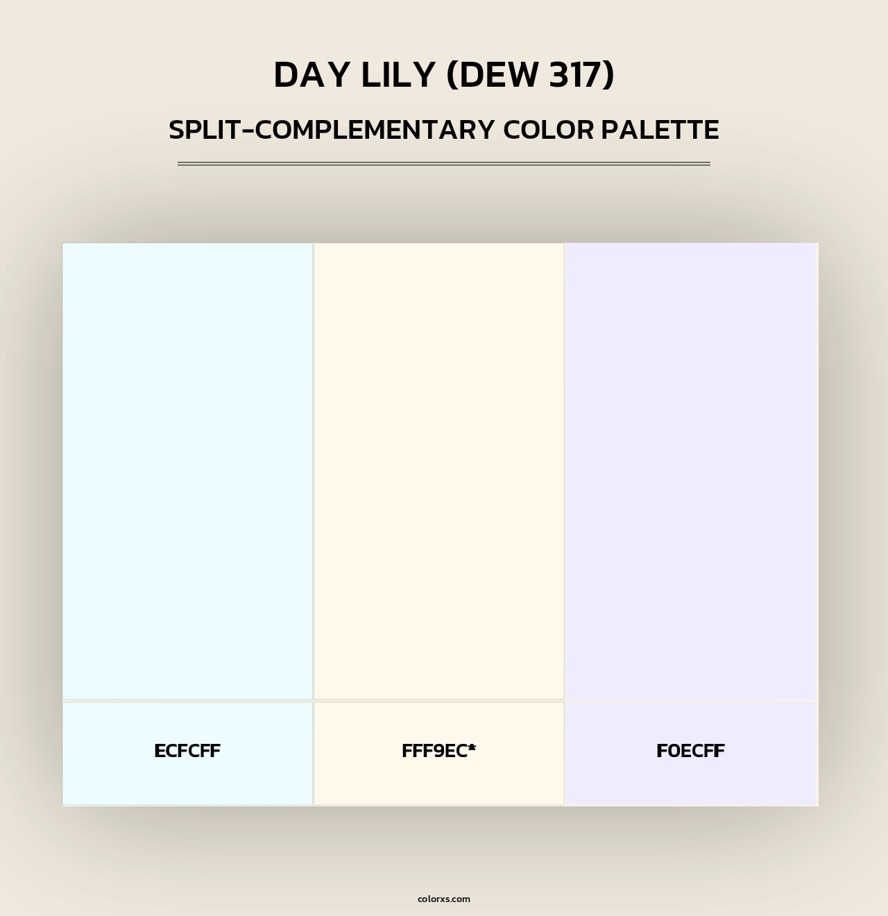 Day Lily (DEW 317) - Split-Complementary Color Palette