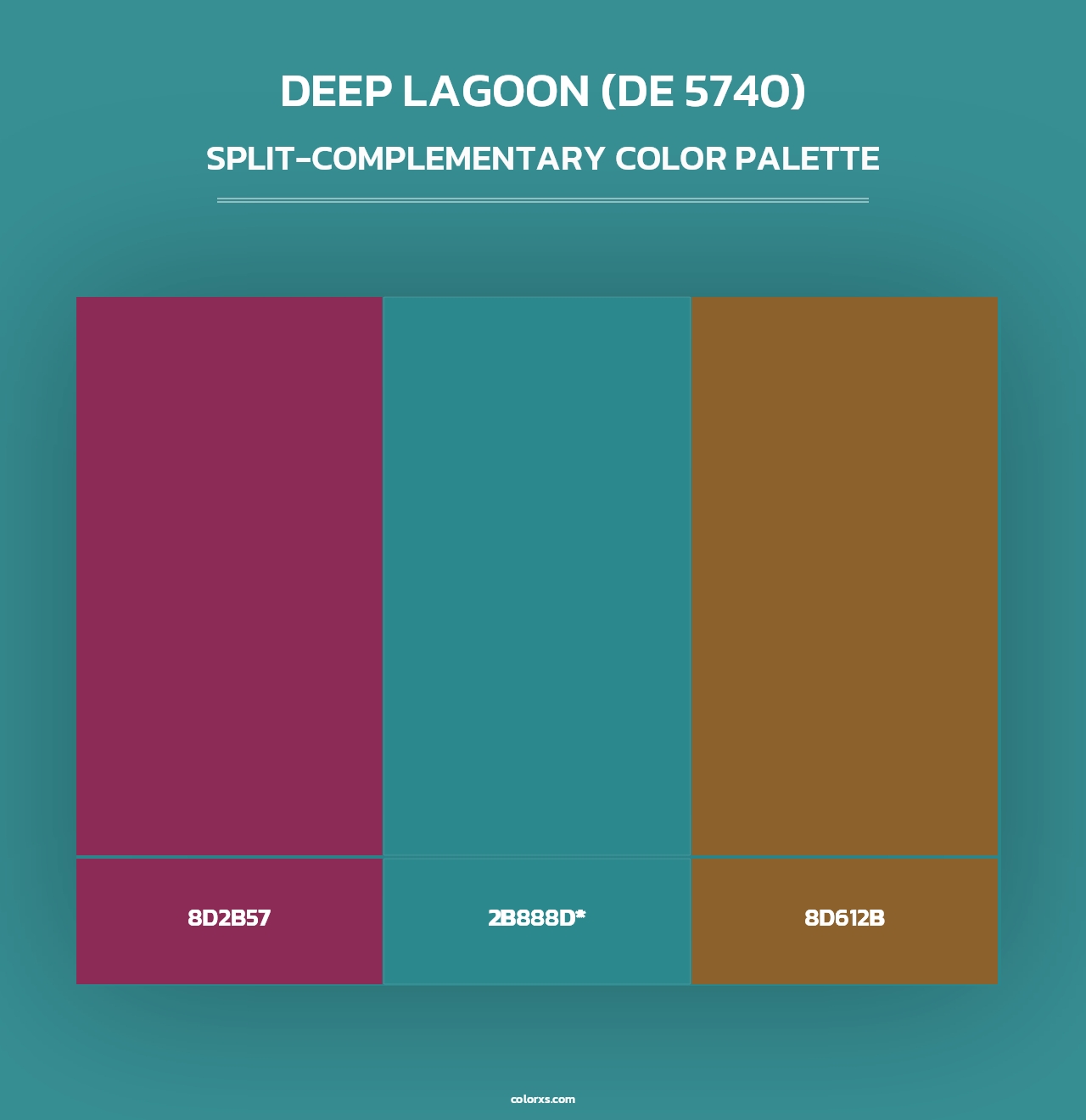 Deep Lagoon (DE 5740) - Split-Complementary Color Palette
