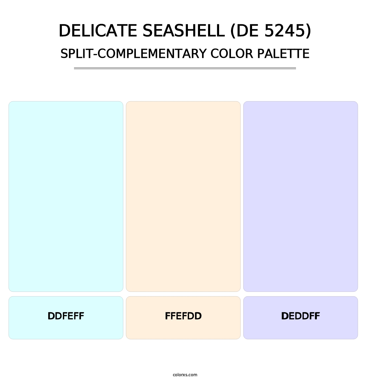 Delicate Seashell (DE 5245) - Split-Complementary Color Palette