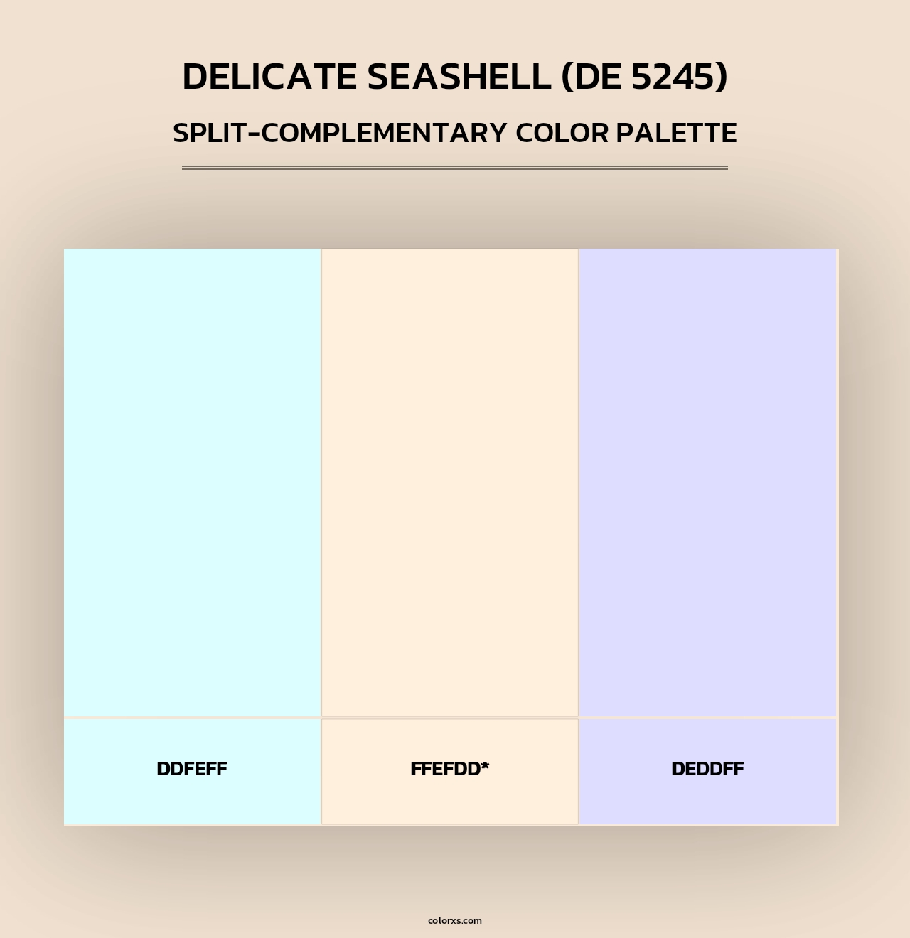 Delicate Seashell (DE 5245) - Split-Complementary Color Palette