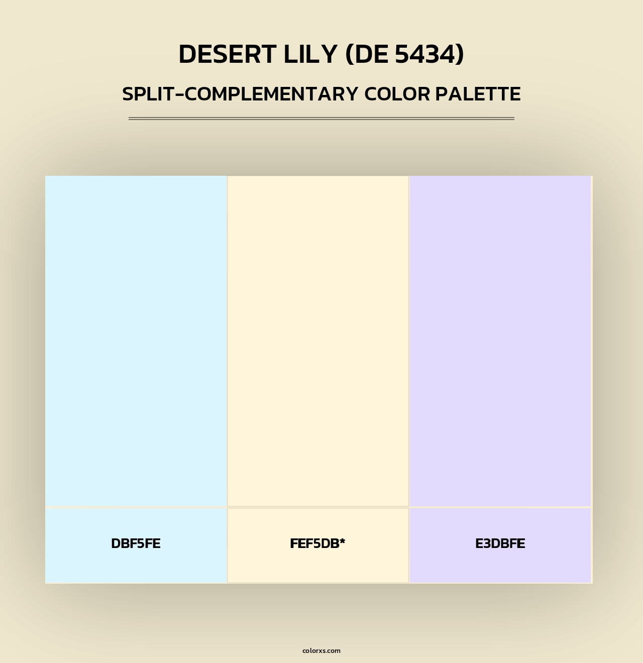 Desert Lily (DE 5434) - Split-Complementary Color Palette