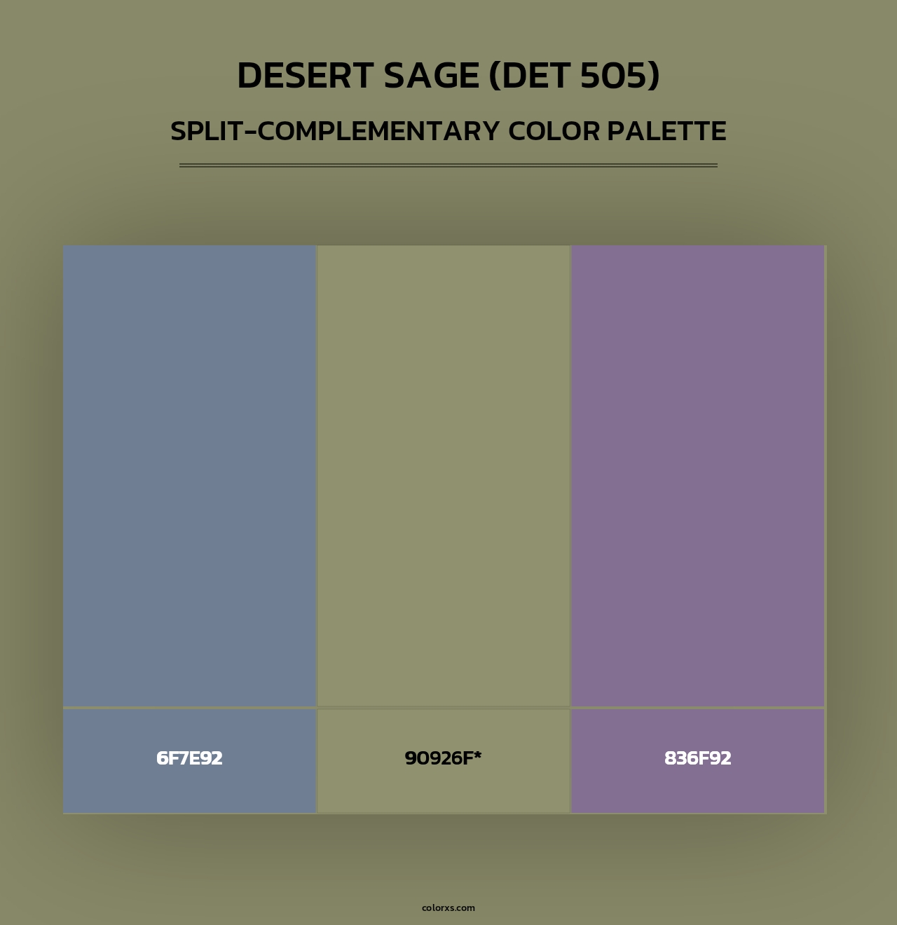 Desert Sage (DET 505) - Split-Complementary Color Palette