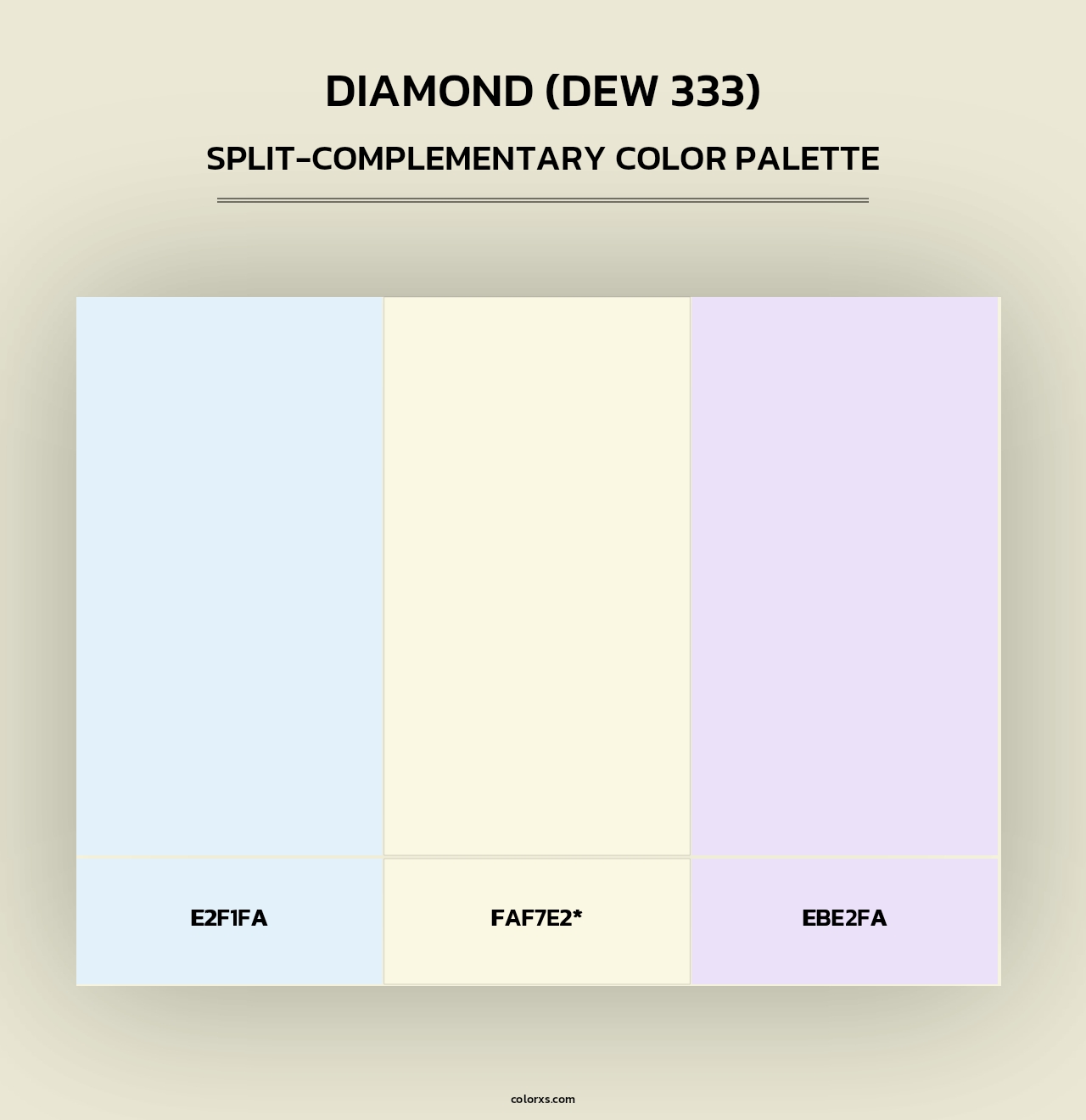 Diamond (DEW 333) - Split-Complementary Color Palette