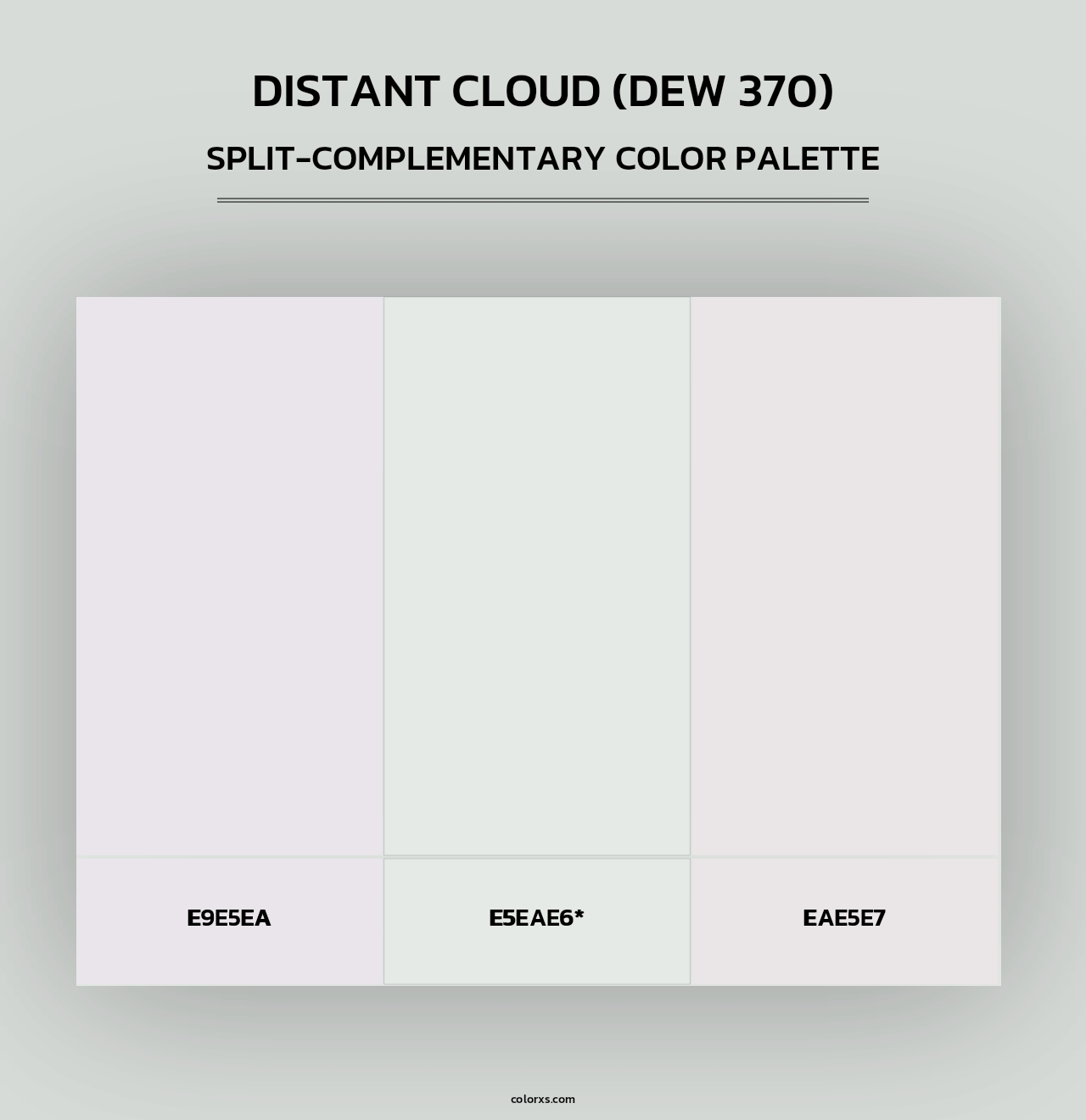 Distant Cloud (DEW 370) - Split-Complementary Color Palette