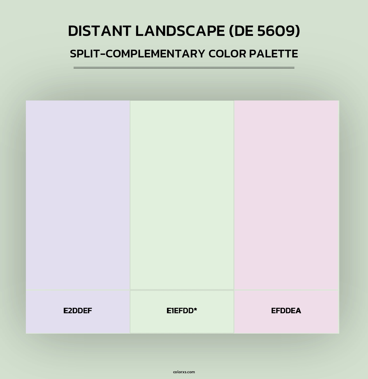 Distant Landscape (DE 5609) - Split-Complementary Color Palette