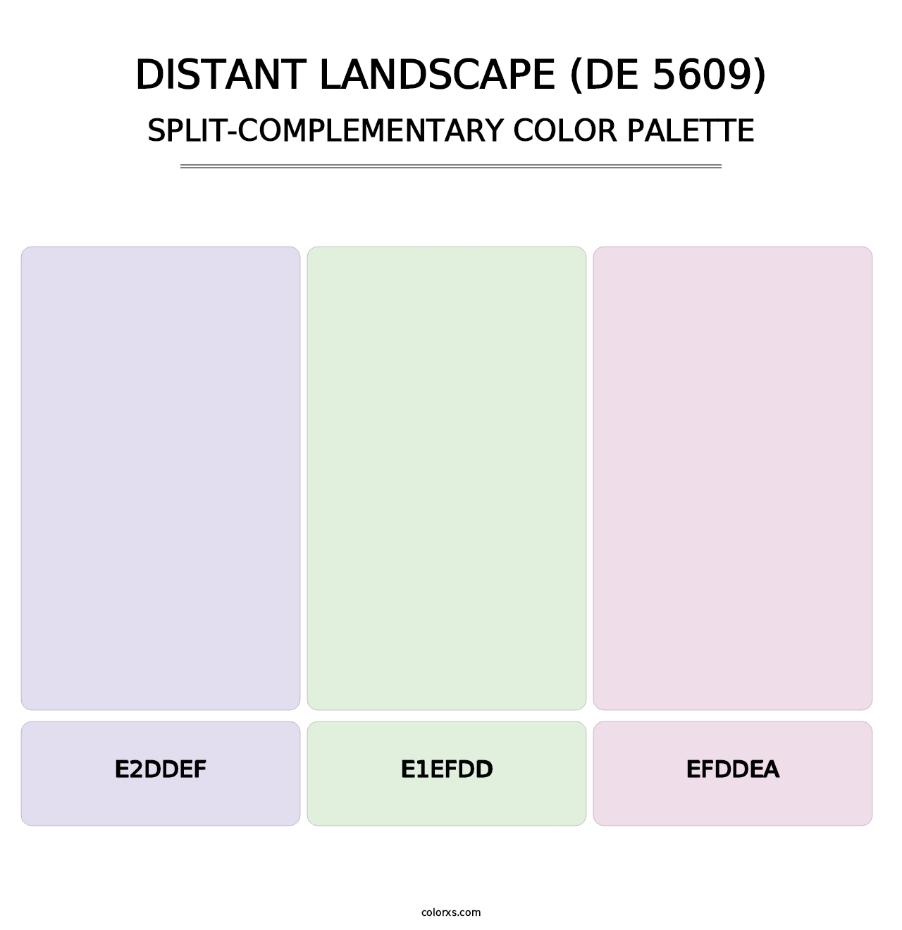 Distant Landscape (DE 5609) - Split-Complementary Color Palette