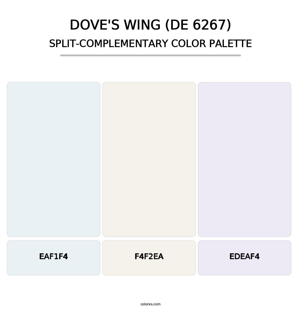 Dove's Wing (DE 6267) - Split-Complementary Color Palette