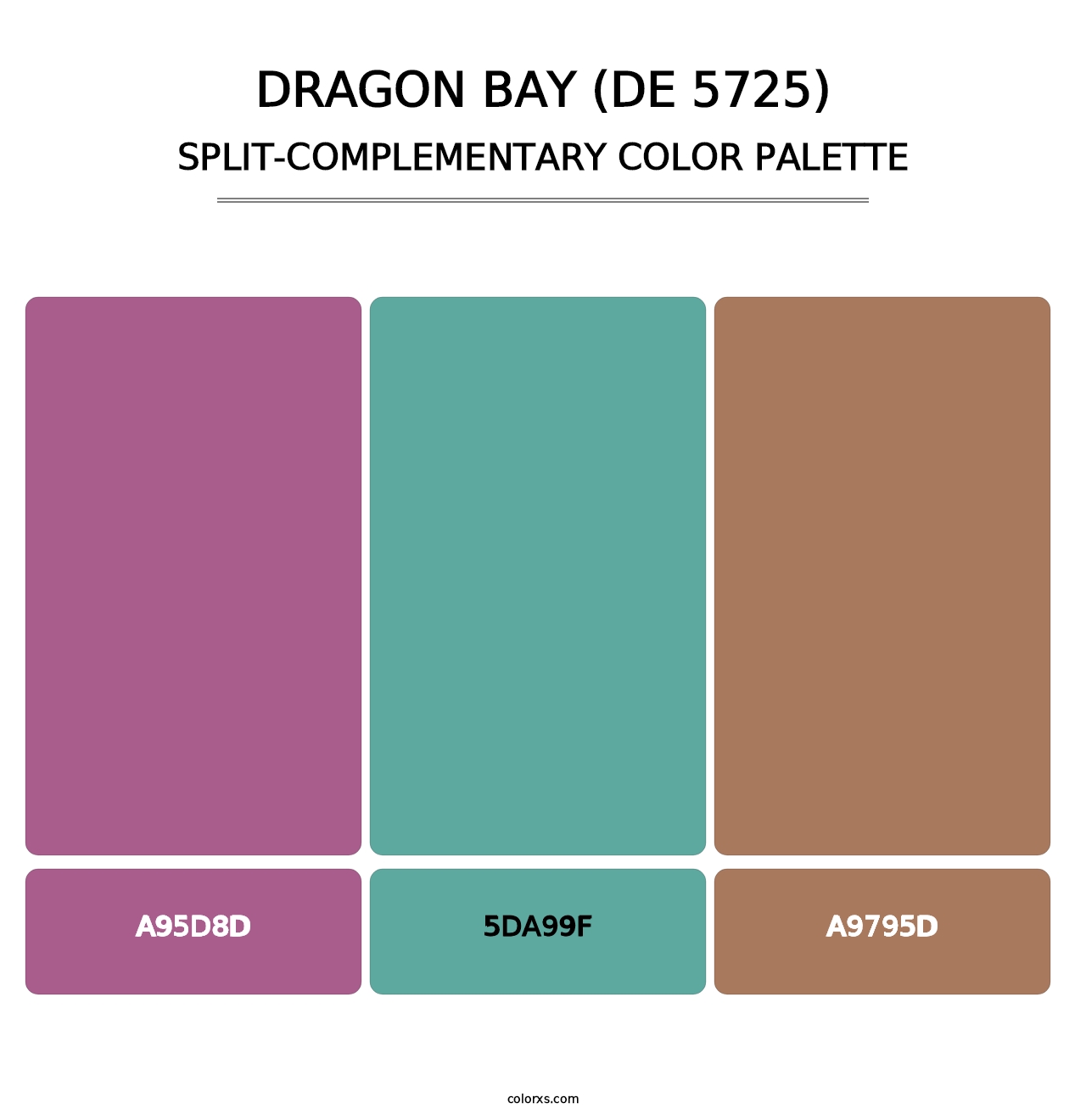 Dragon Bay (DE 5725) - Split-Complementary Color Palette