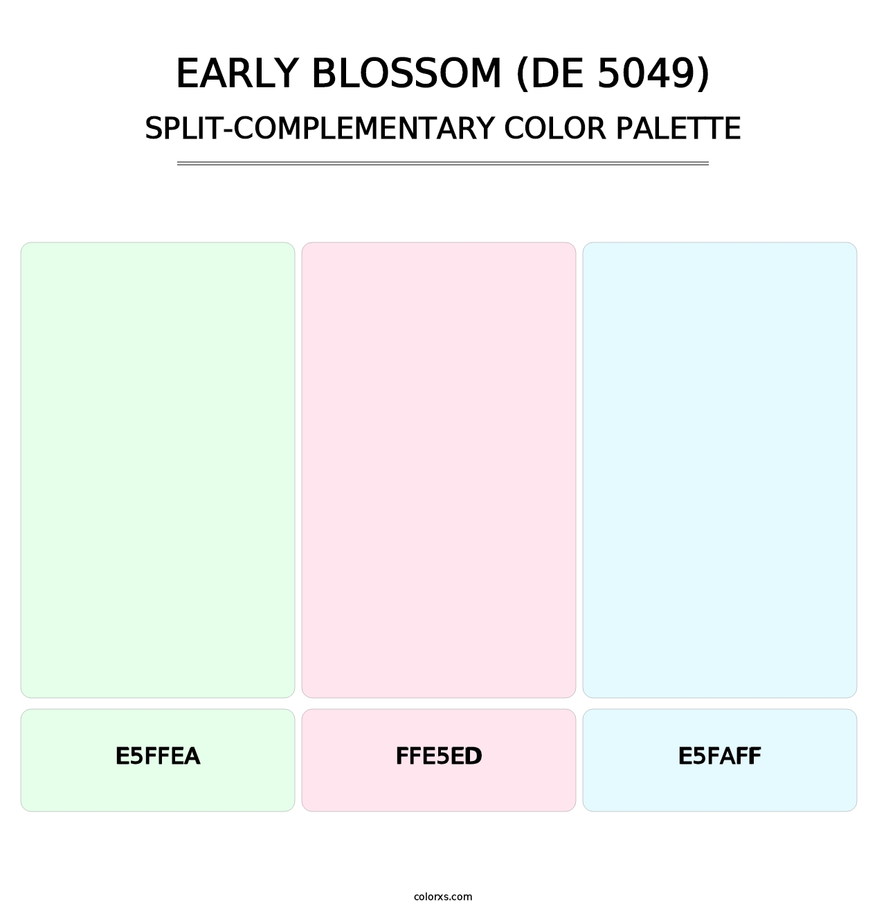 Early Blossom (DE 5049) - Split-Complementary Color Palette