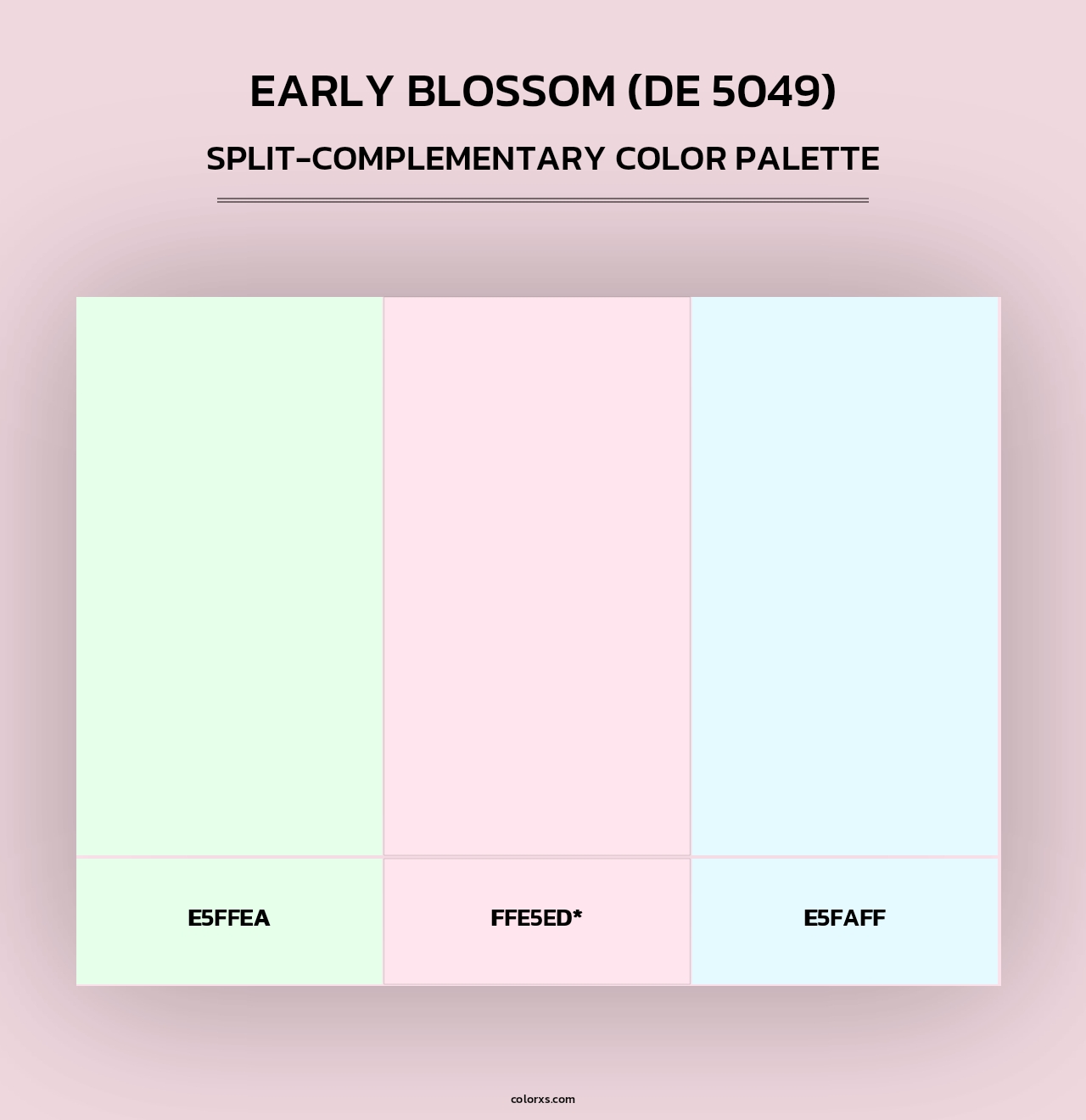 Early Blossom (DE 5049) - Split-Complementary Color Palette