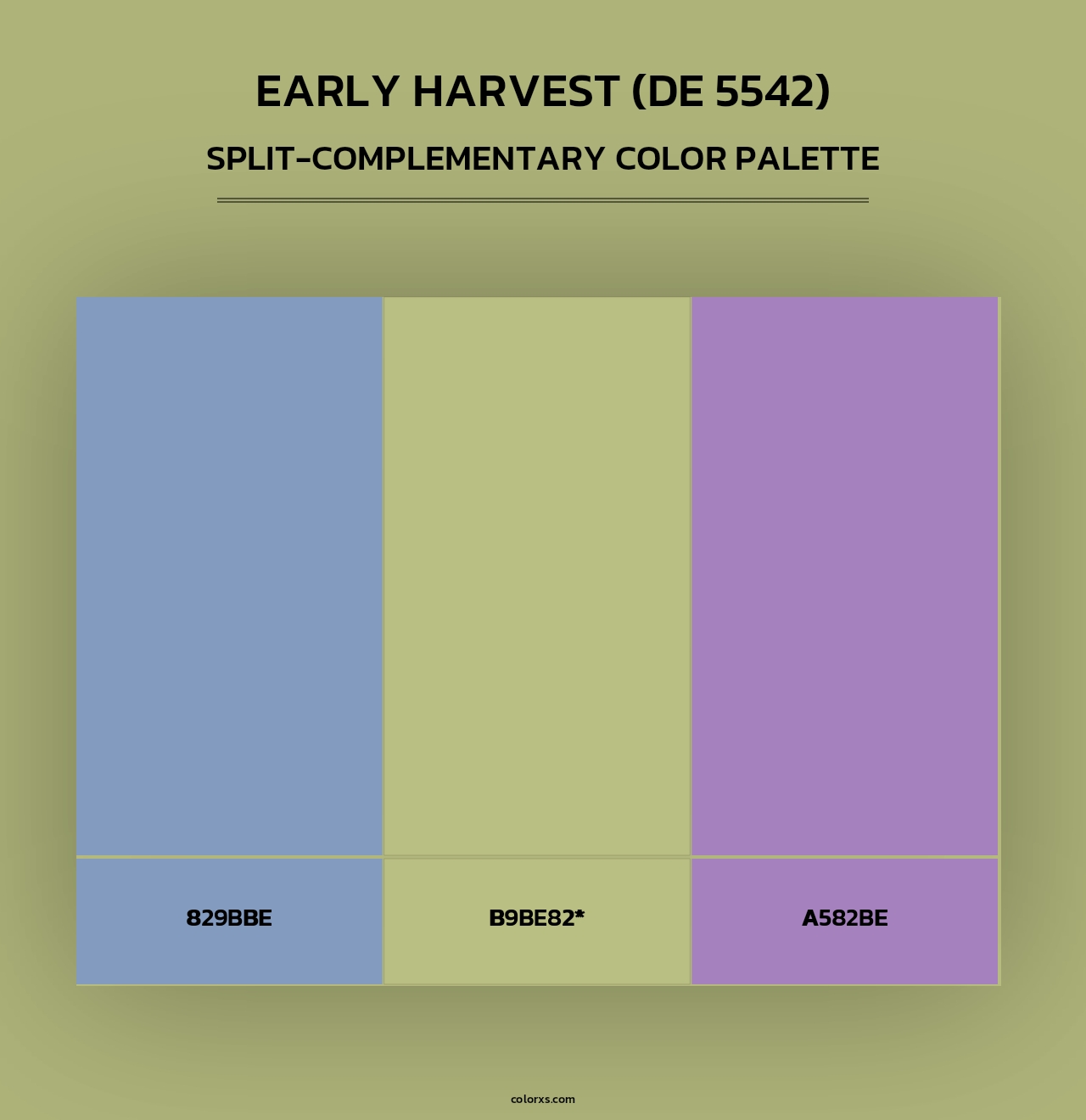 Early Harvest (DE 5542) - Split-Complementary Color Palette