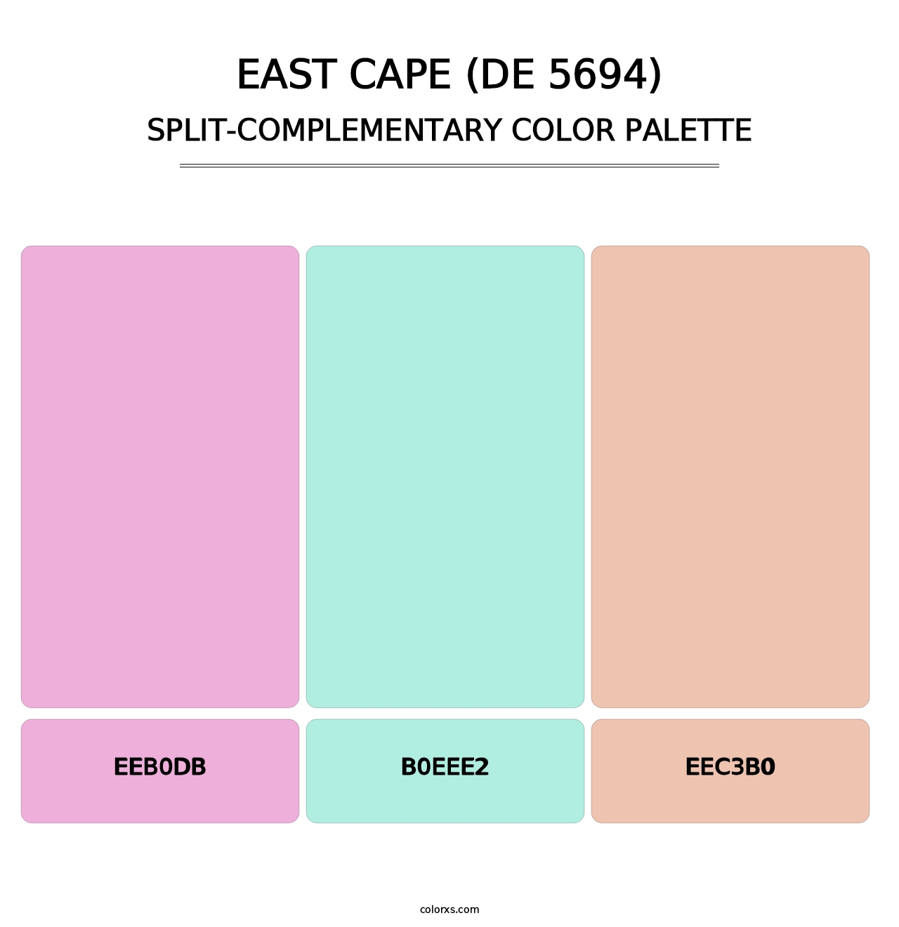 East Cape (DE 5694) - Split-Complementary Color Palette