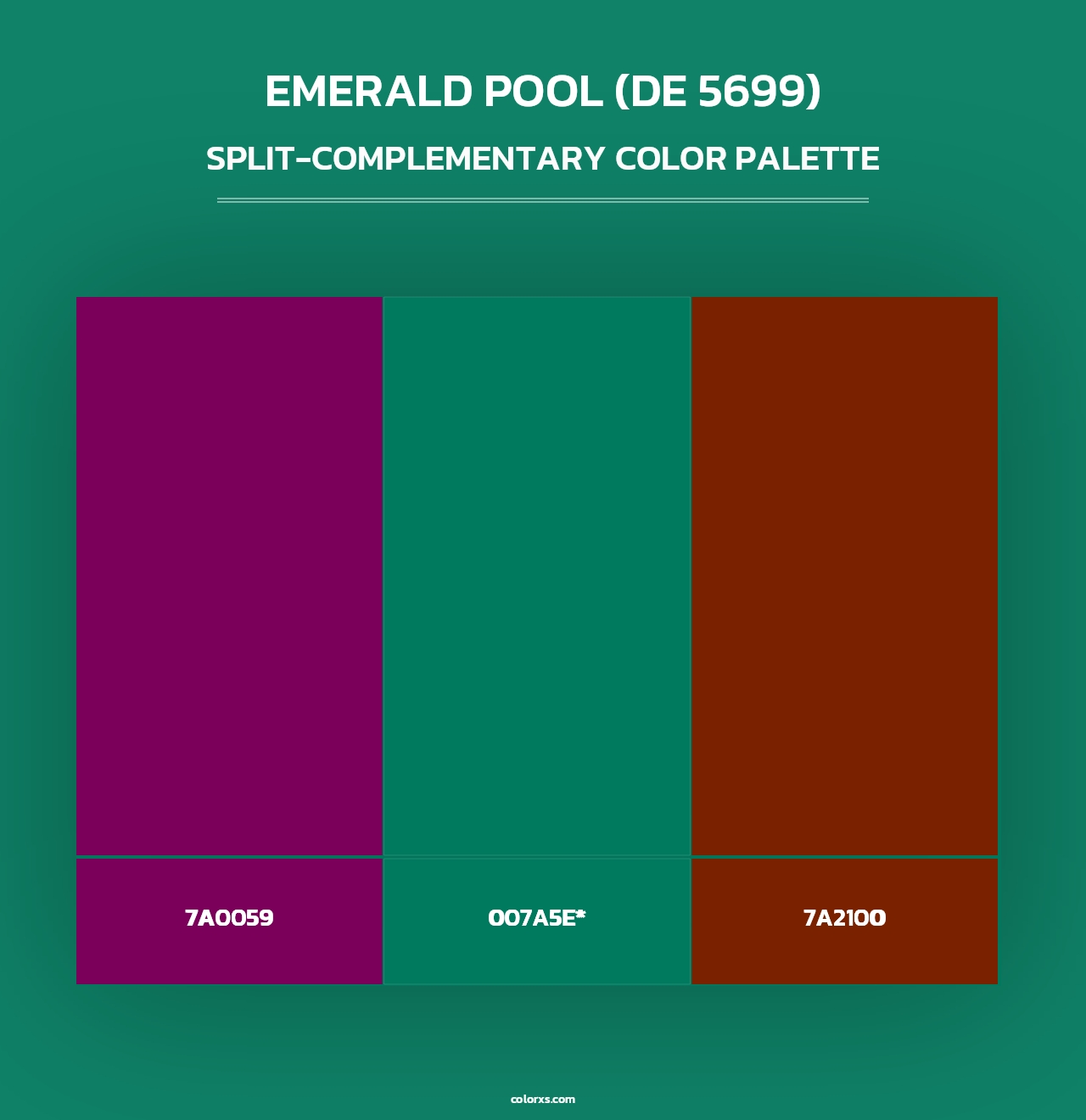 Emerald Pool (DE 5699) - Split-Complementary Color Palette