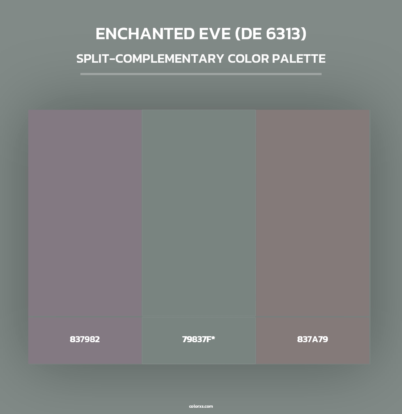 Enchanted Eve (DE 6313) - Split-Complementary Color Palette