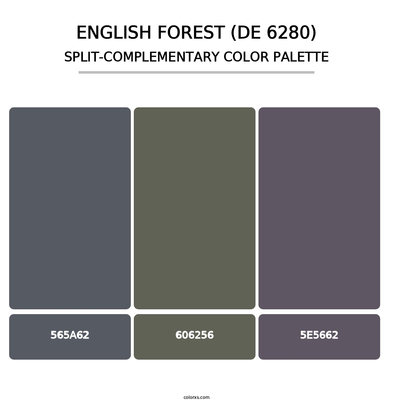 English Forest (DE 6280) - Split-Complementary Color Palette