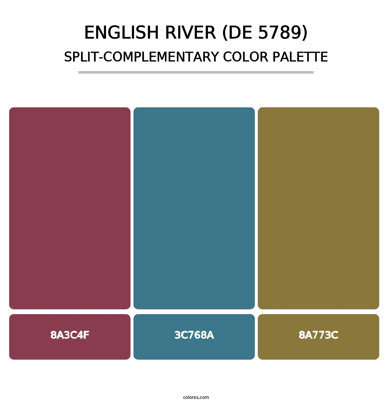 English River (DE 5789) - Split-Complementary Color Palette