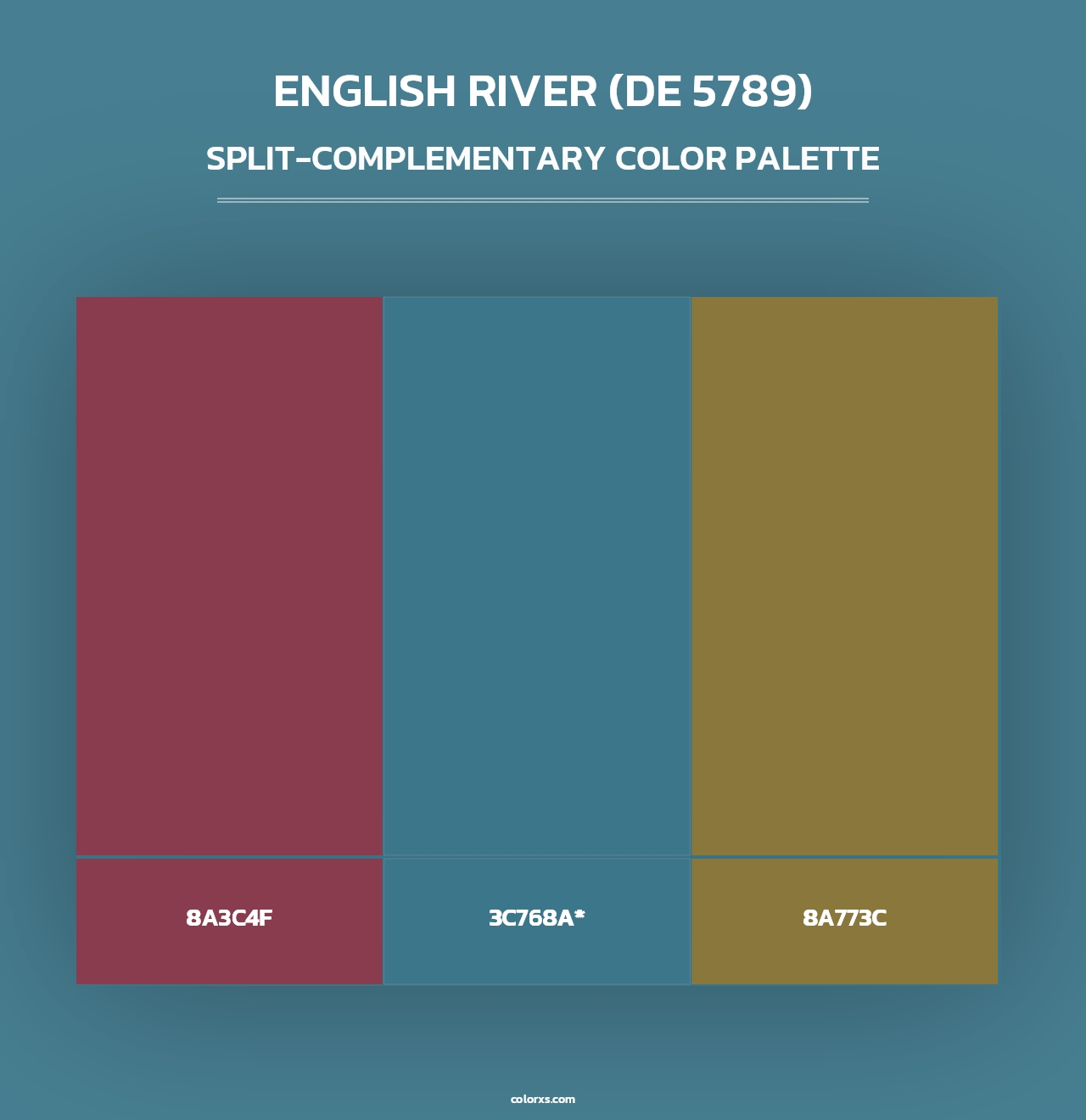 English River (DE 5789) - Split-Complementary Color Palette