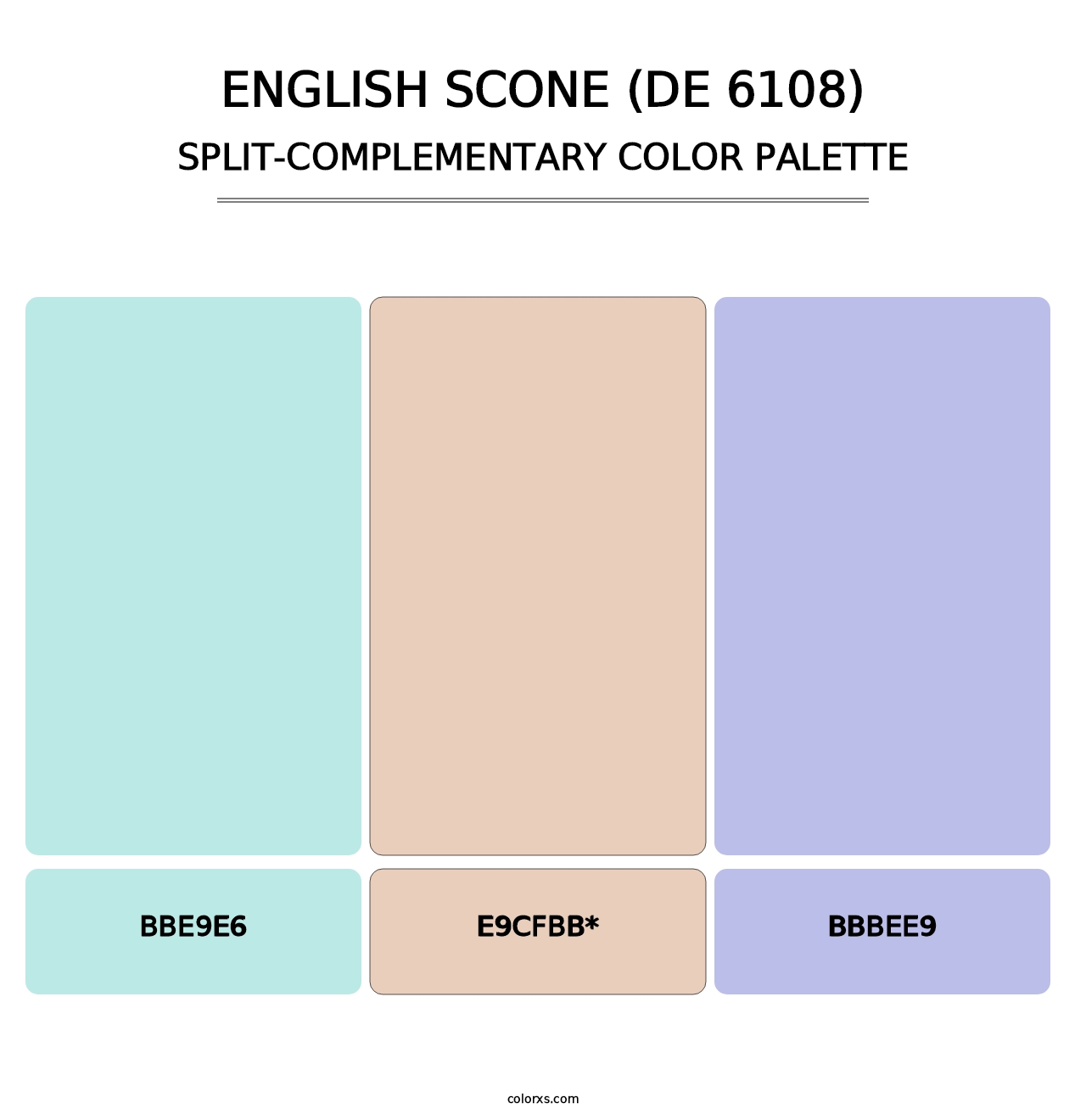 English Scone (DE 6108) - Split-Complementary Color Palette