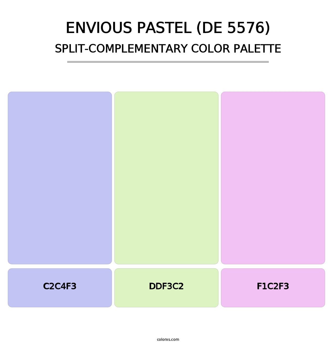 Envious Pastel (DE 5576) - Split-Complementary Color Palette
