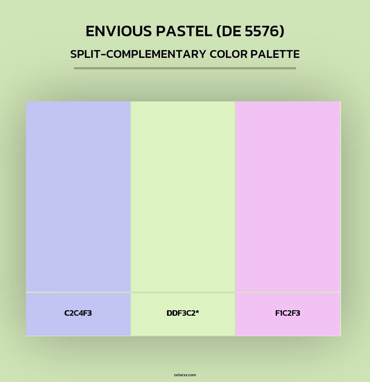 Envious Pastel (DE 5576) - Split-Complementary Color Palette