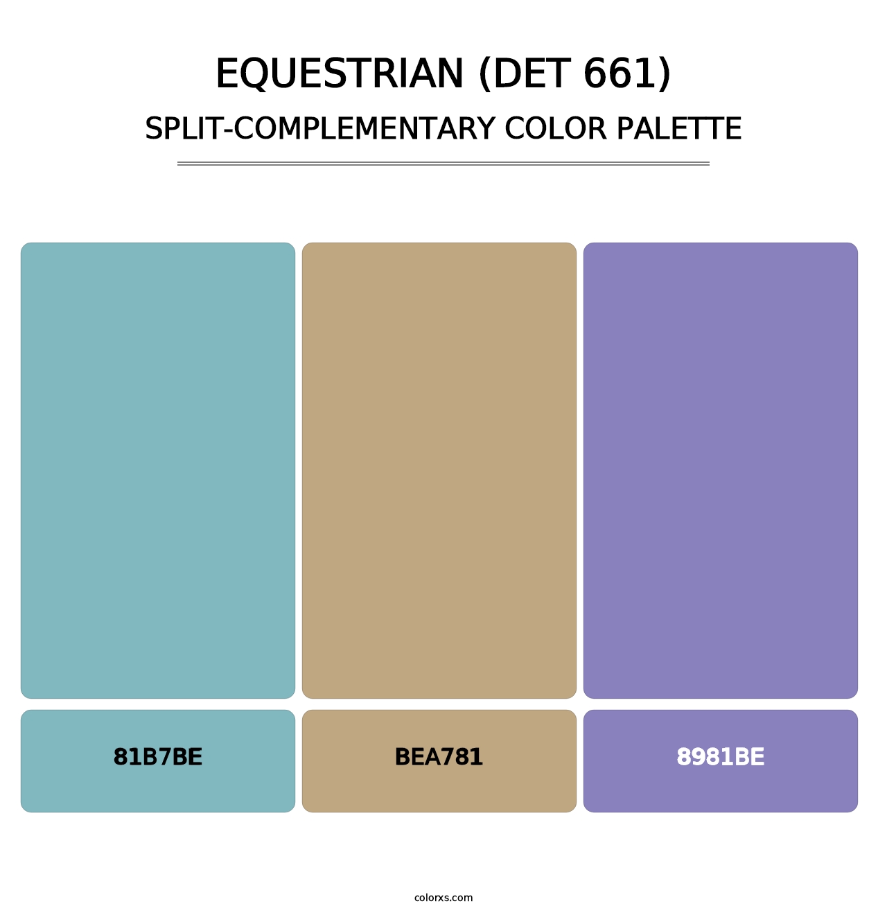 Equestrian (DET 661) - Split-Complementary Color Palette