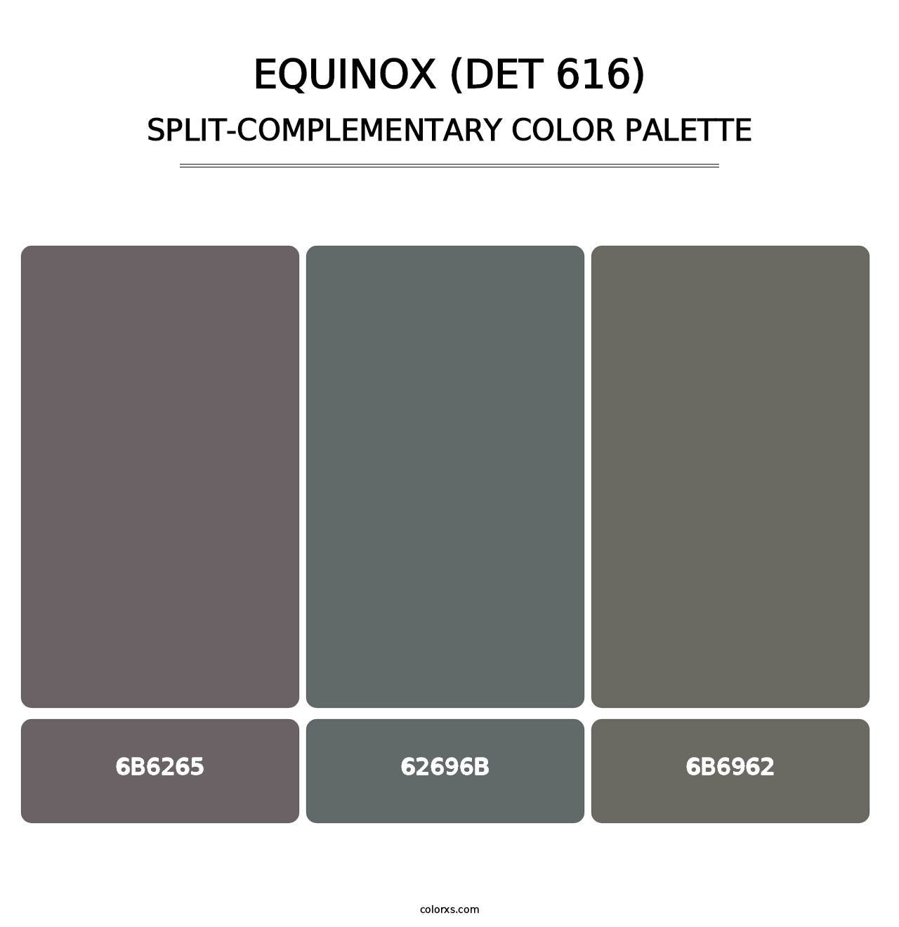 Equinox (DET 616) - Split-Complementary Color Palette