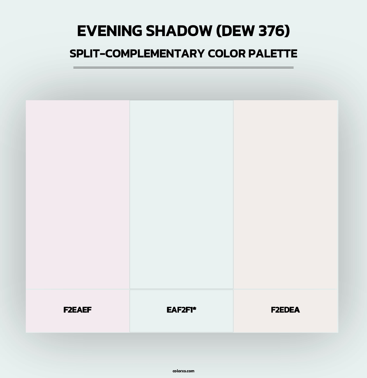 Evening Shadow (DEW 376) - Split-Complementary Color Palette