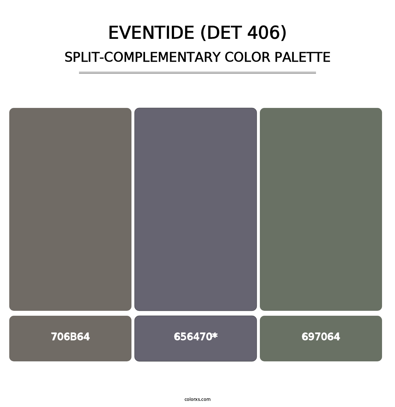 Eventide (DET 406) - Split-Complementary Color Palette