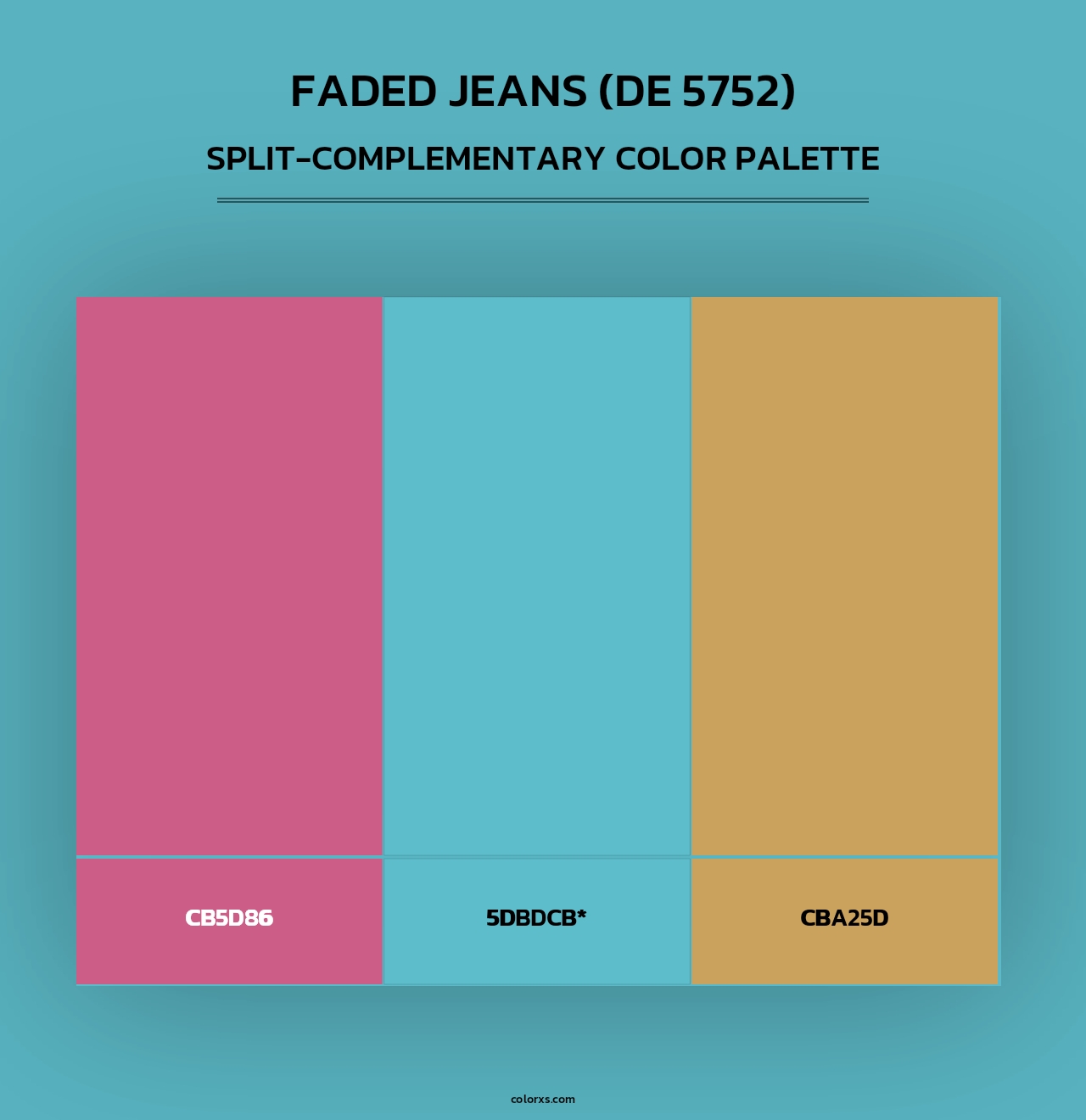 Faded Jeans (DE 5752) - Split-Complementary Color Palette