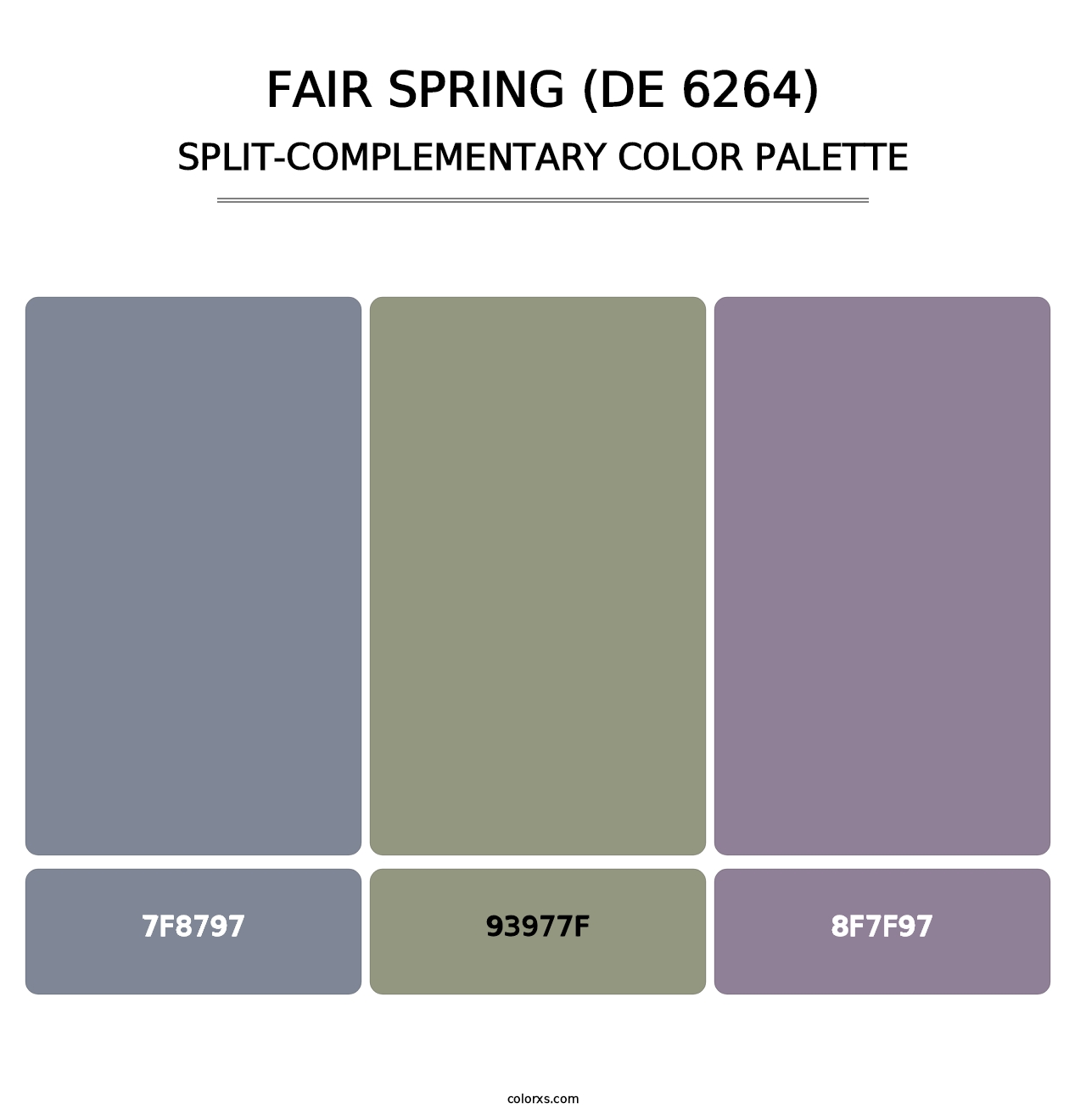 Fair Spring (DE 6264) - Split-Complementary Color Palette