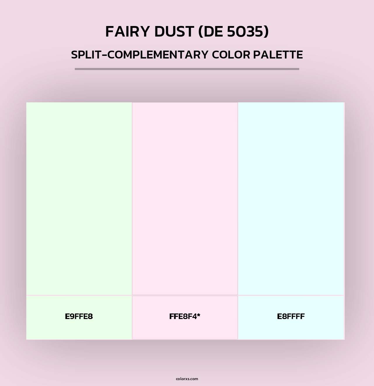 Fairy Dust (DE 5035) - Split-Complementary Color Palette